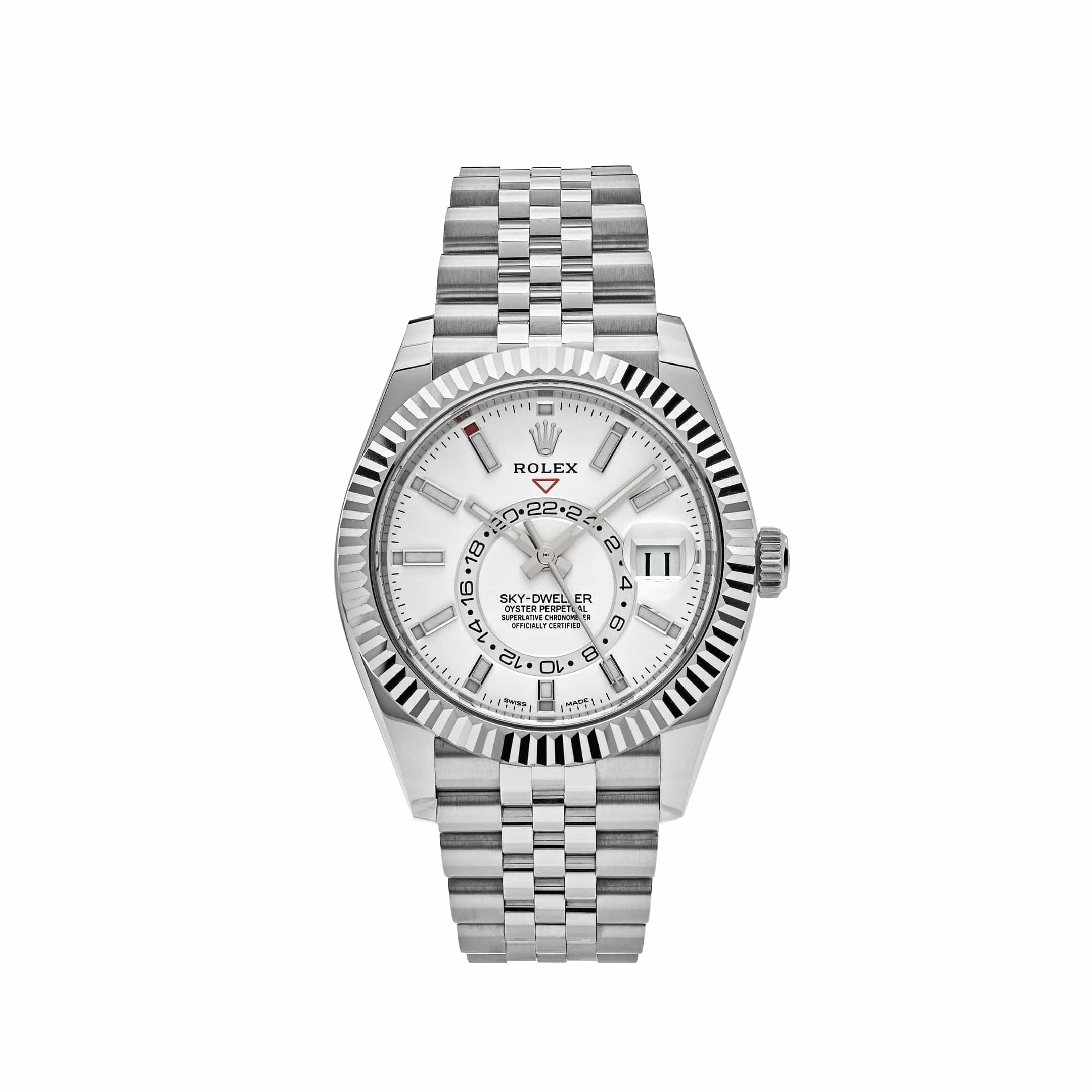 Rolex Sky-Dweller 42mm Stainless Steel White Dial Jubilee 326934 (2022)