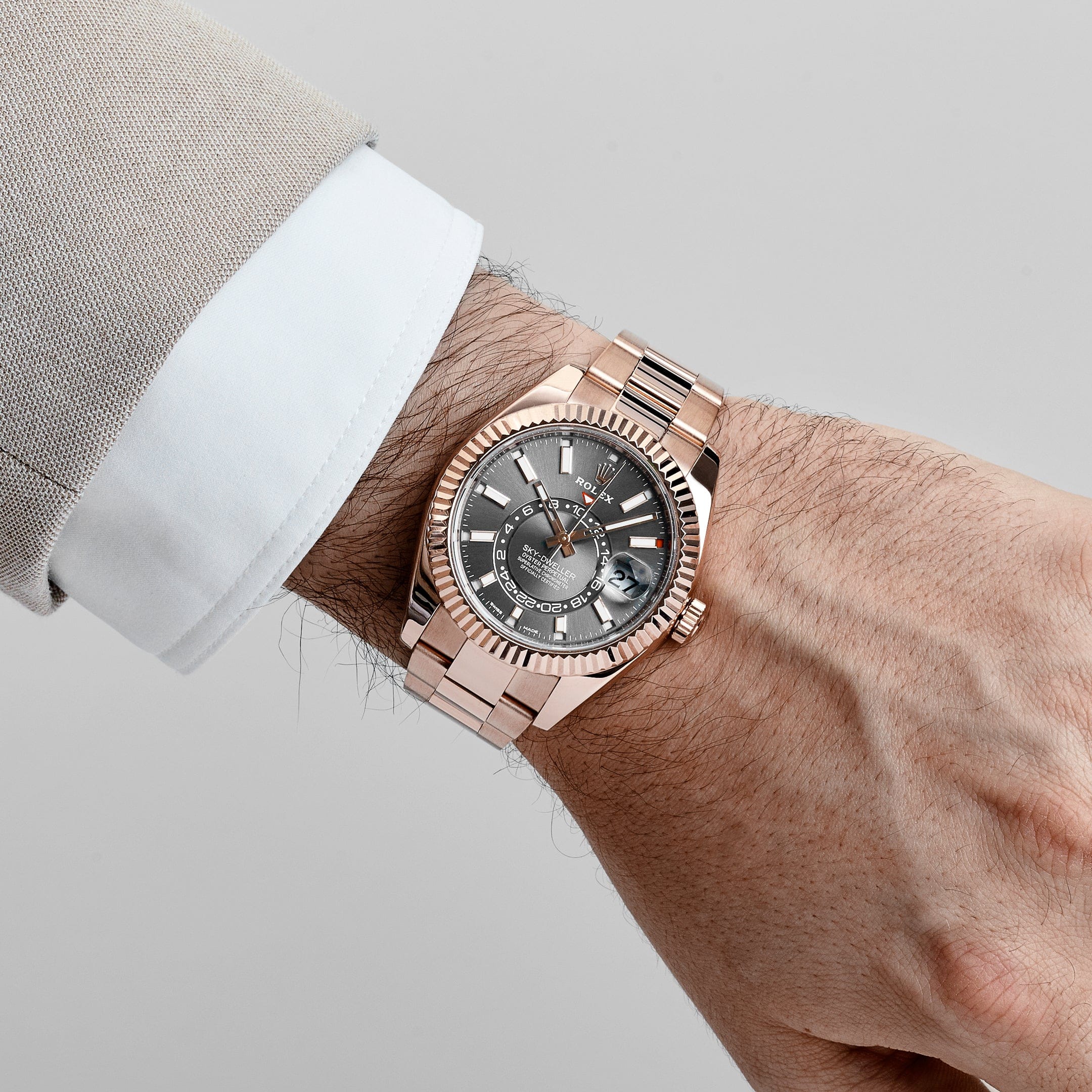 Rolex Sky-Dweller 326935 Rose Gold Rhodium Slate Grey Dial (2021)