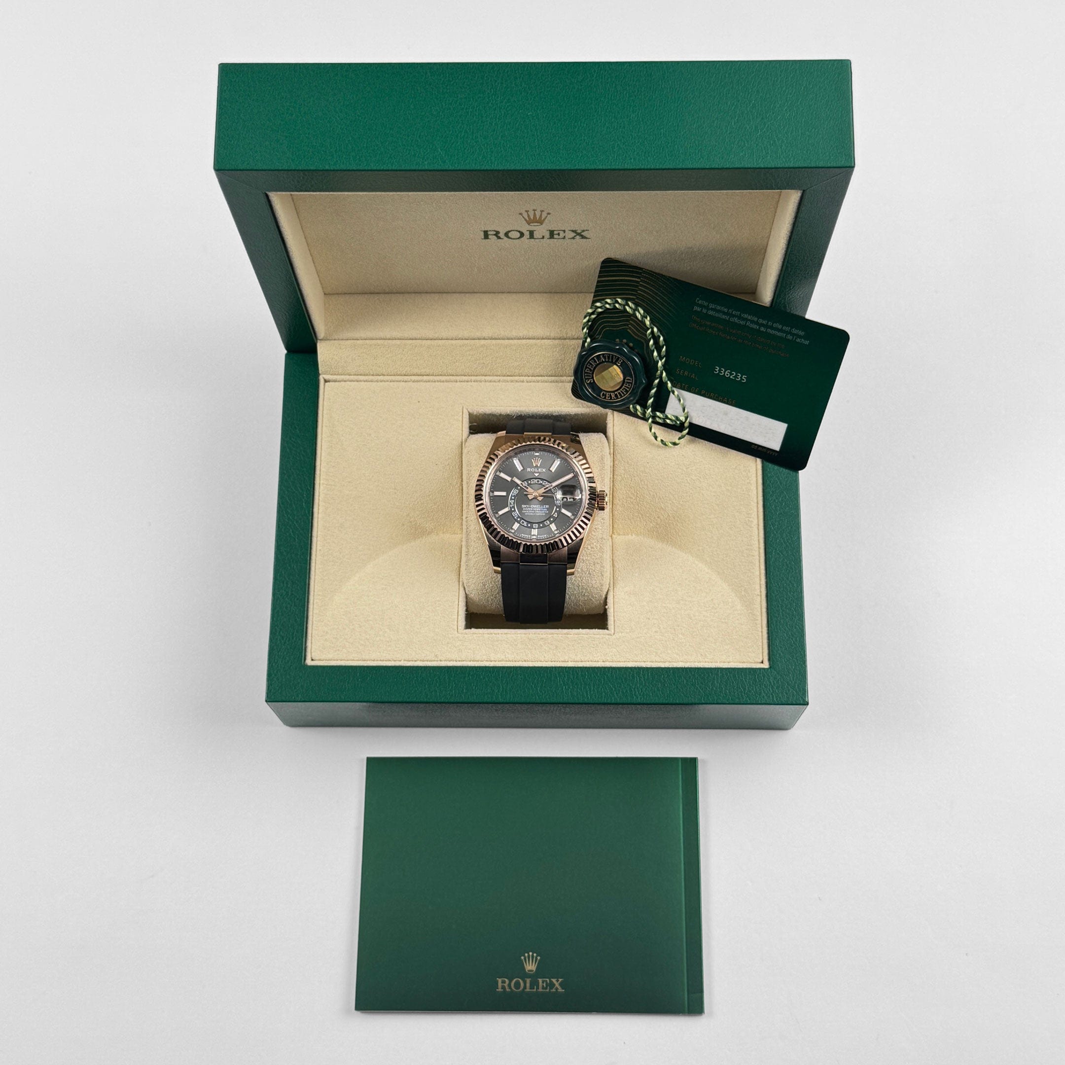 Rolex Sky-Dweller 336235 Rose Gold Slate Rhodium Dial (2024)