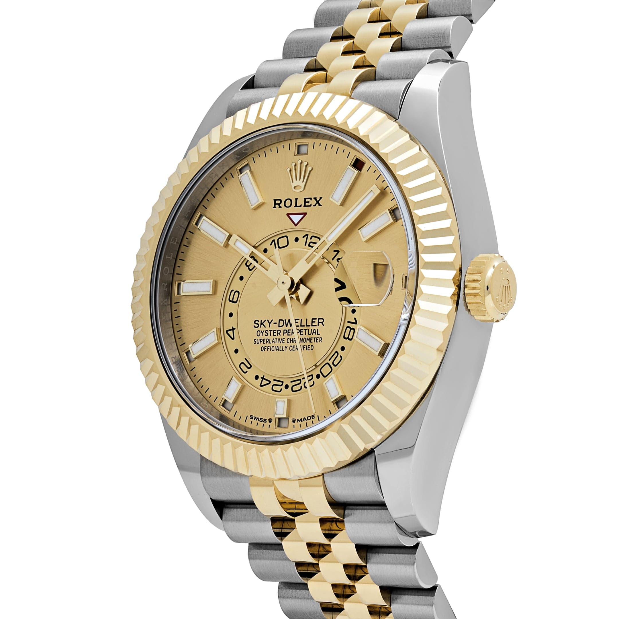Rolex Sky-Dweller 336933 Stainless Steel Yellow Gold Jubilee Champagne Dial (2025)