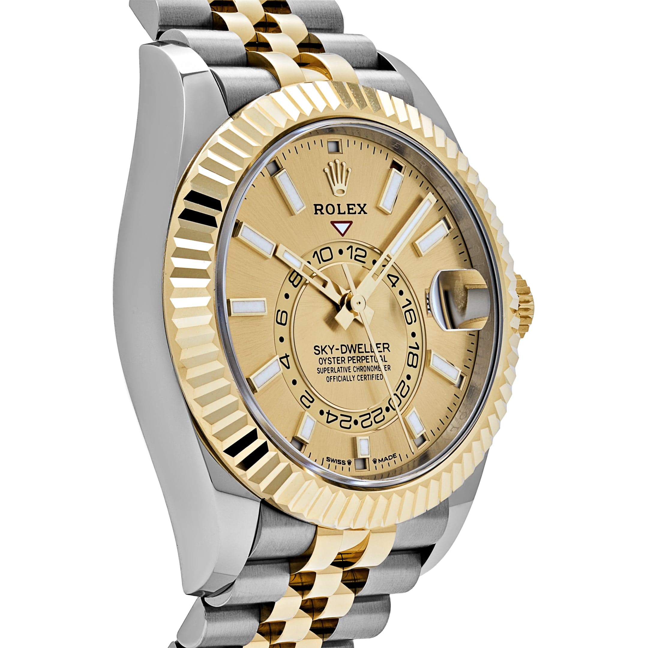 Rolex Sky-Dweller 336933 Stainless Steel Yellow Gold Jubilee Champagne Dial (2025)