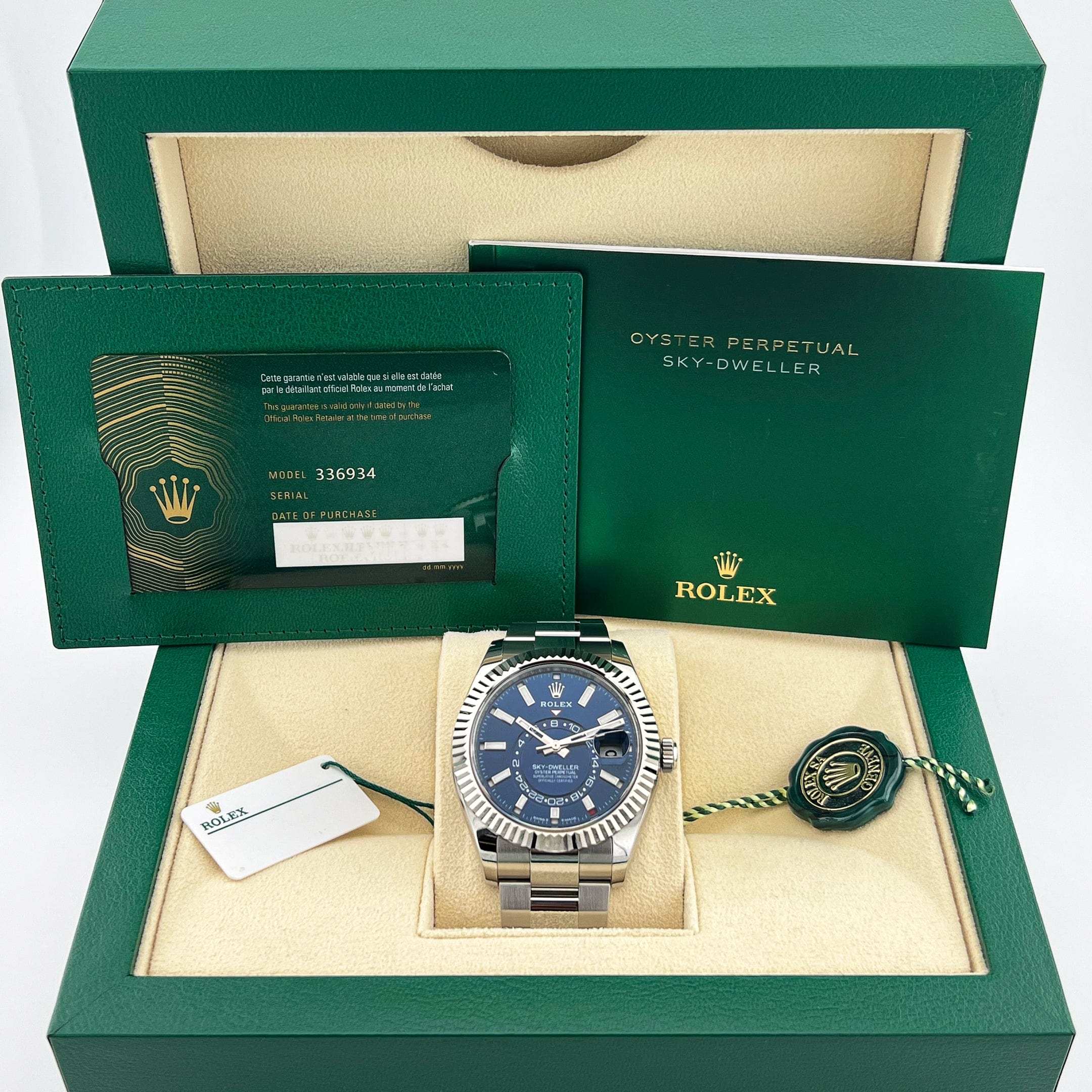 Rolex Sky-Dweller 336934 Stainless Steel Blue Dial Oyster (2024)