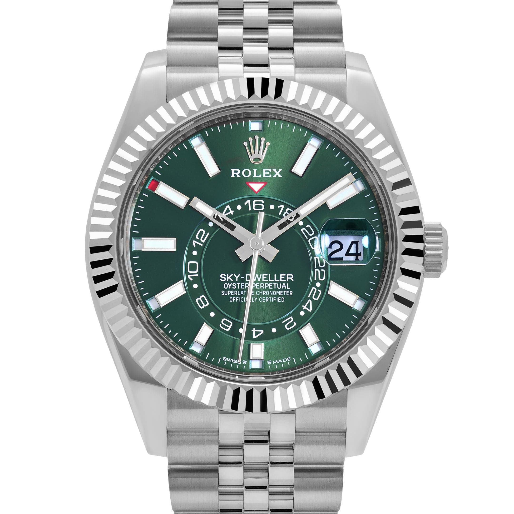 Rolex Sky-Dweller 336934 Stainless Steel Green Dial Jubilee (2024)