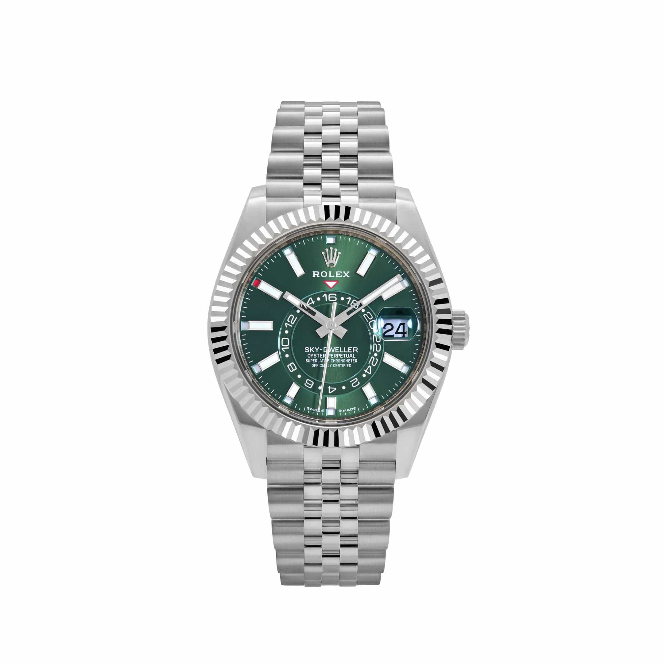 Rolex Sky-Dweller 336934 Stainless Steel Green Dial Jubilee (2024)