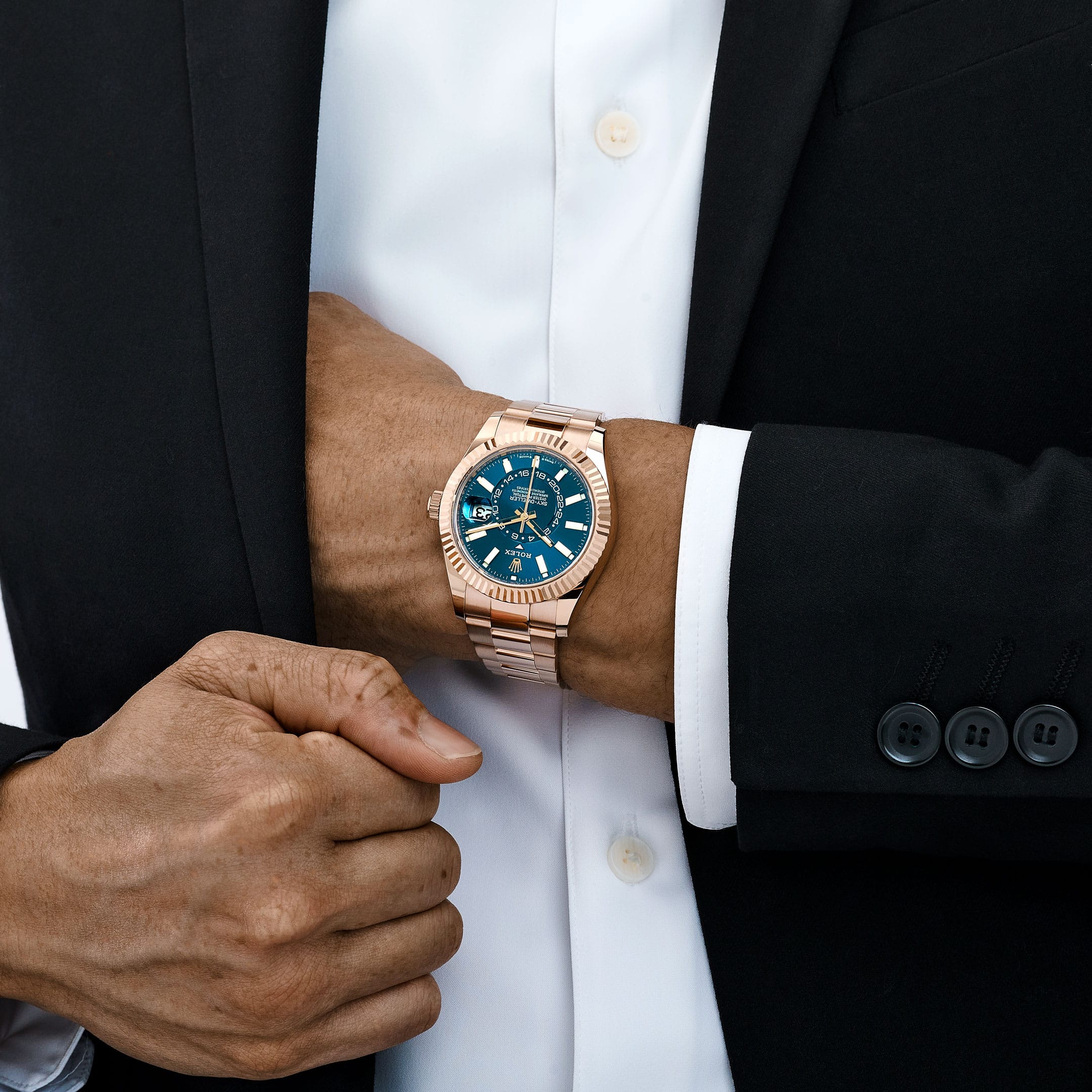 Rolex Sky-Dweller 336935 Rose Gold Blue-Green Dial Oyster (2023)