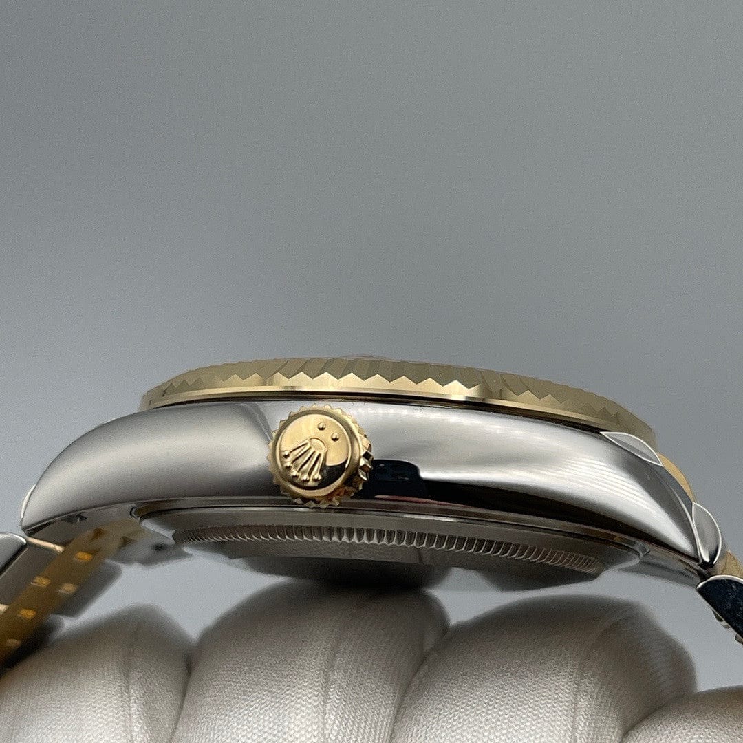 Luxury Watch Rolex Sky-Dweller 42 Stainless Steel Yellow Gold Champagne Dial 326933 Wrist Aficionado