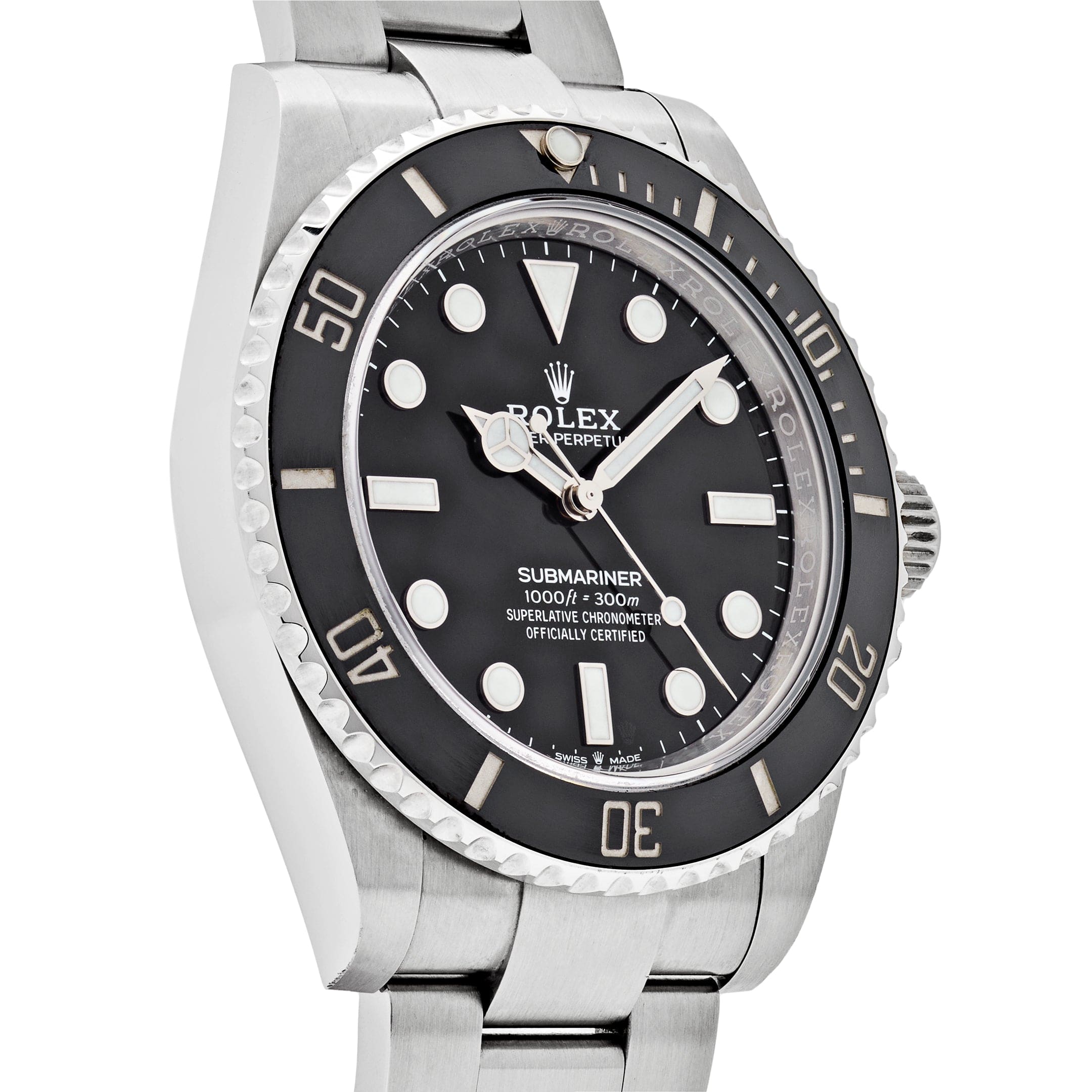 Rolex Submariner 41 Stainless Steel No Date Black Dial 124060 wrist aficionado
