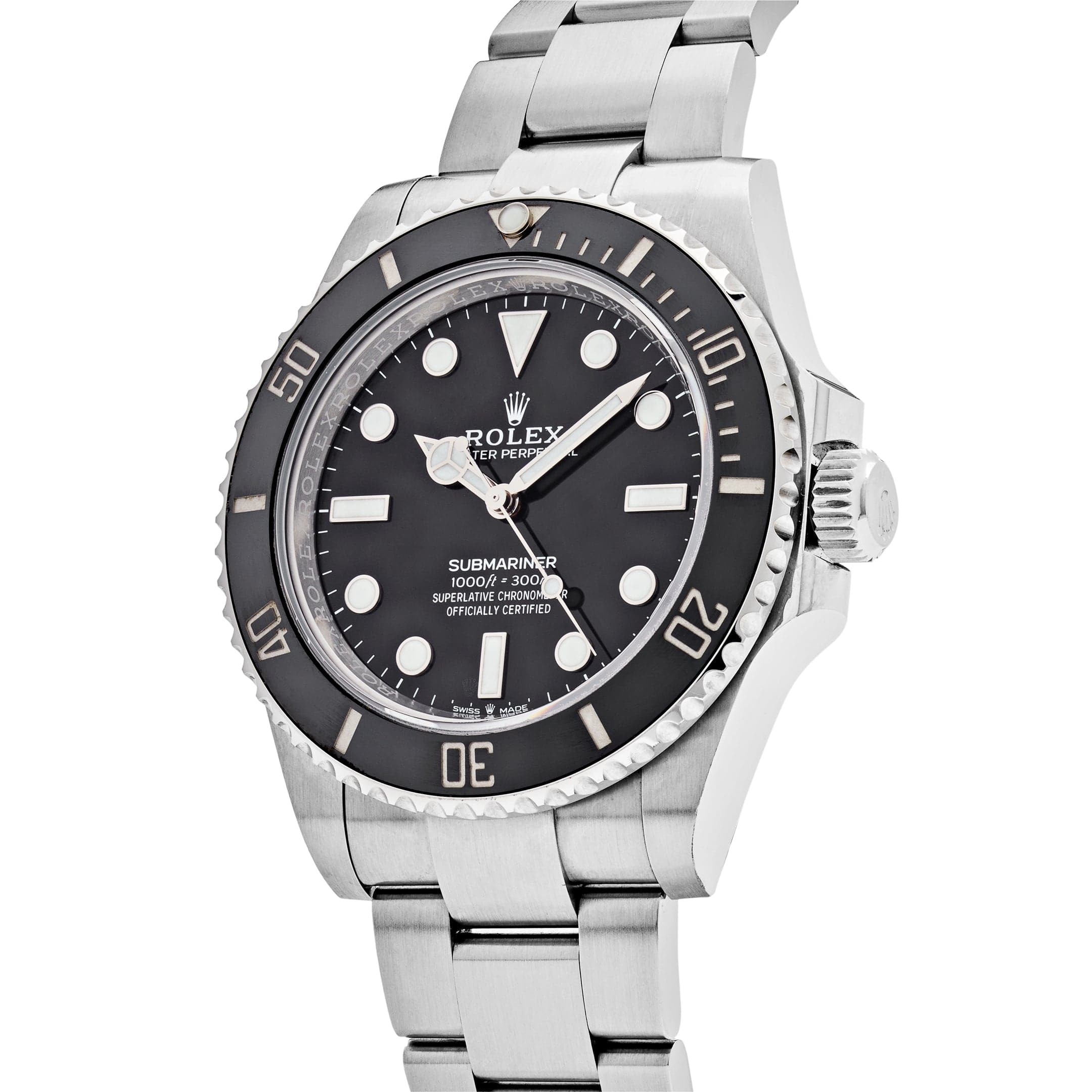 Rolex Submariner 41 Stainless Steel No Date Black Dial 124060 wrist aficionado