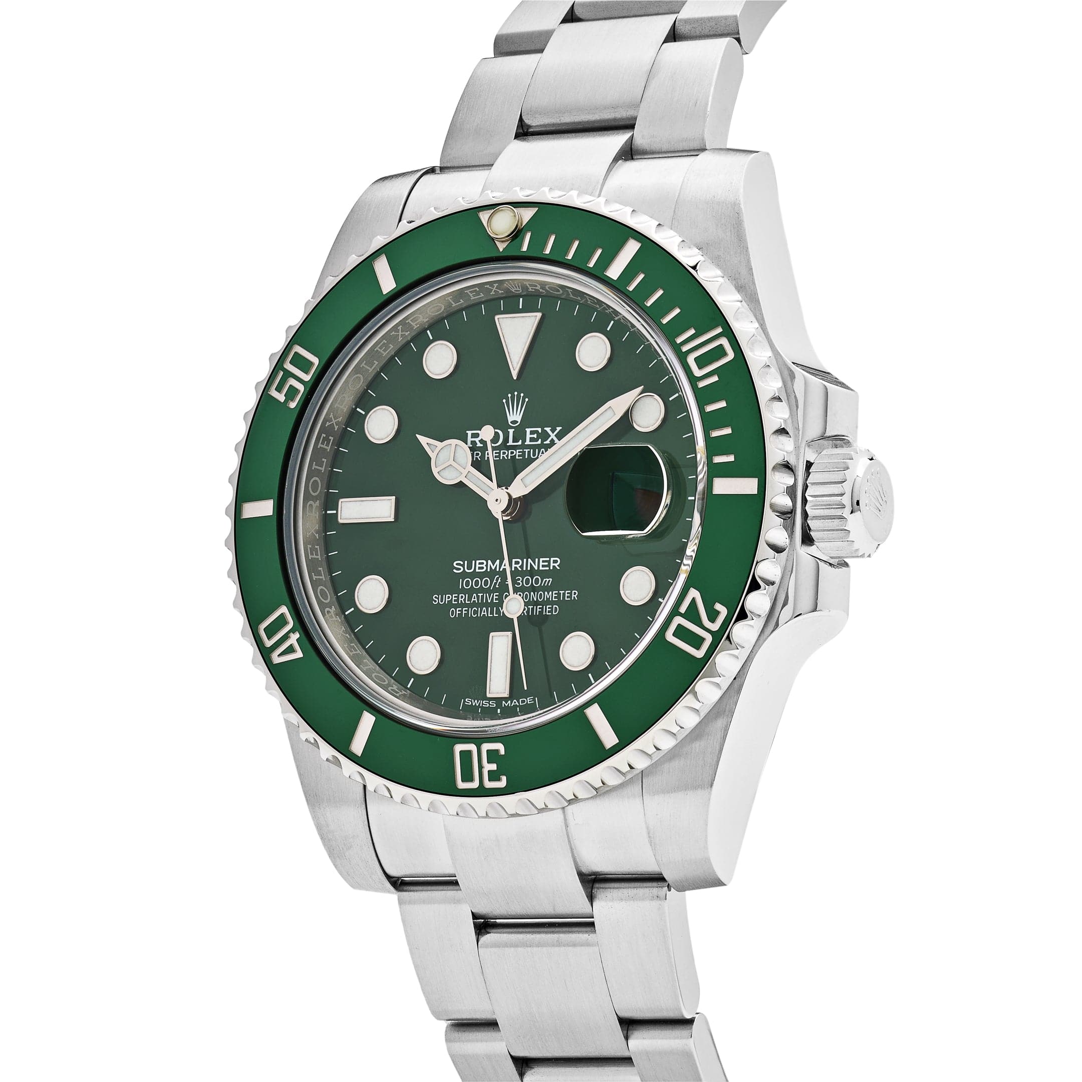 Rolex Submariner Date 116610LV 'Hulk' Stainless Steel Green Dial