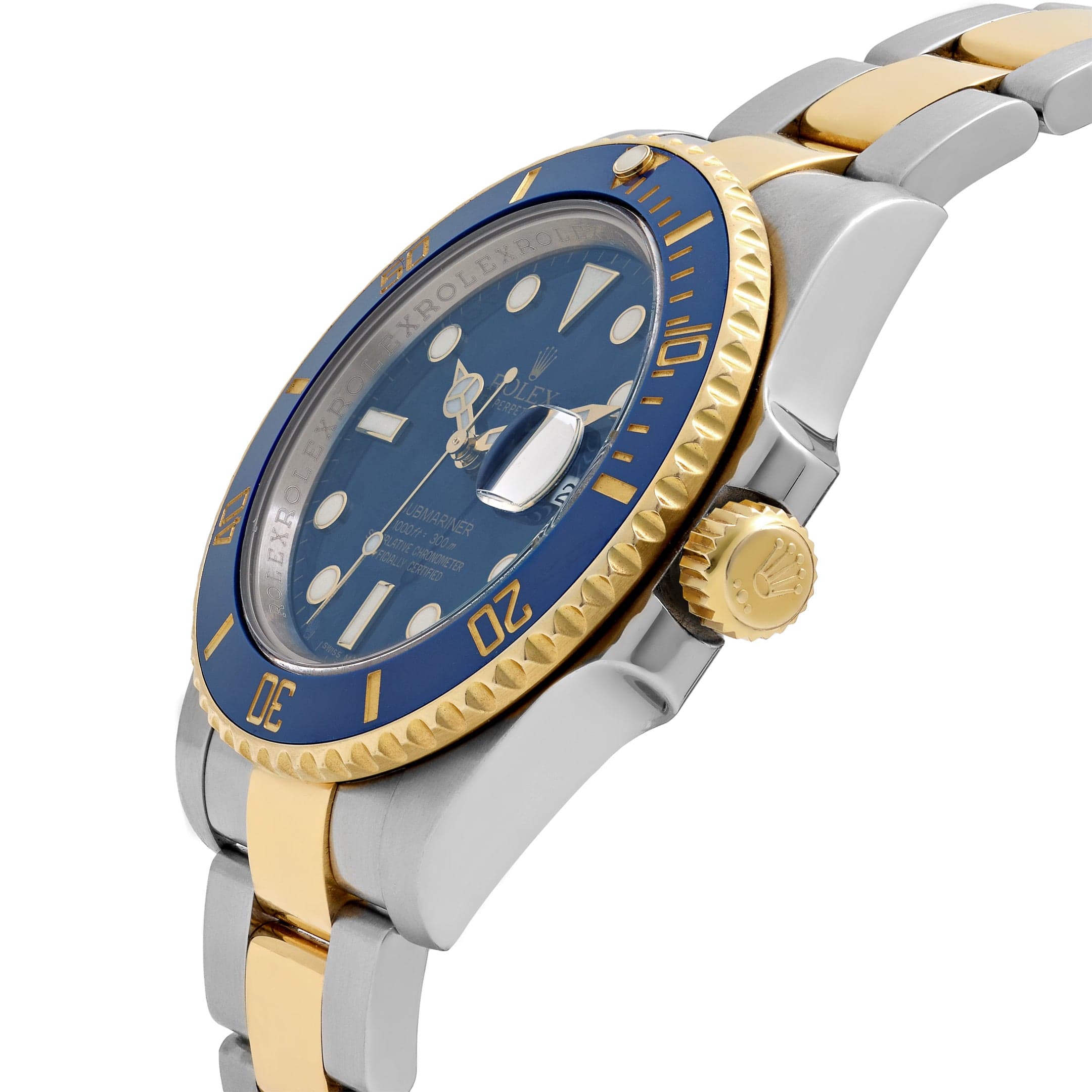 Rolex Submariner Date 116613LB Stainless Steel Yellow Gold Blue Dial (2015)