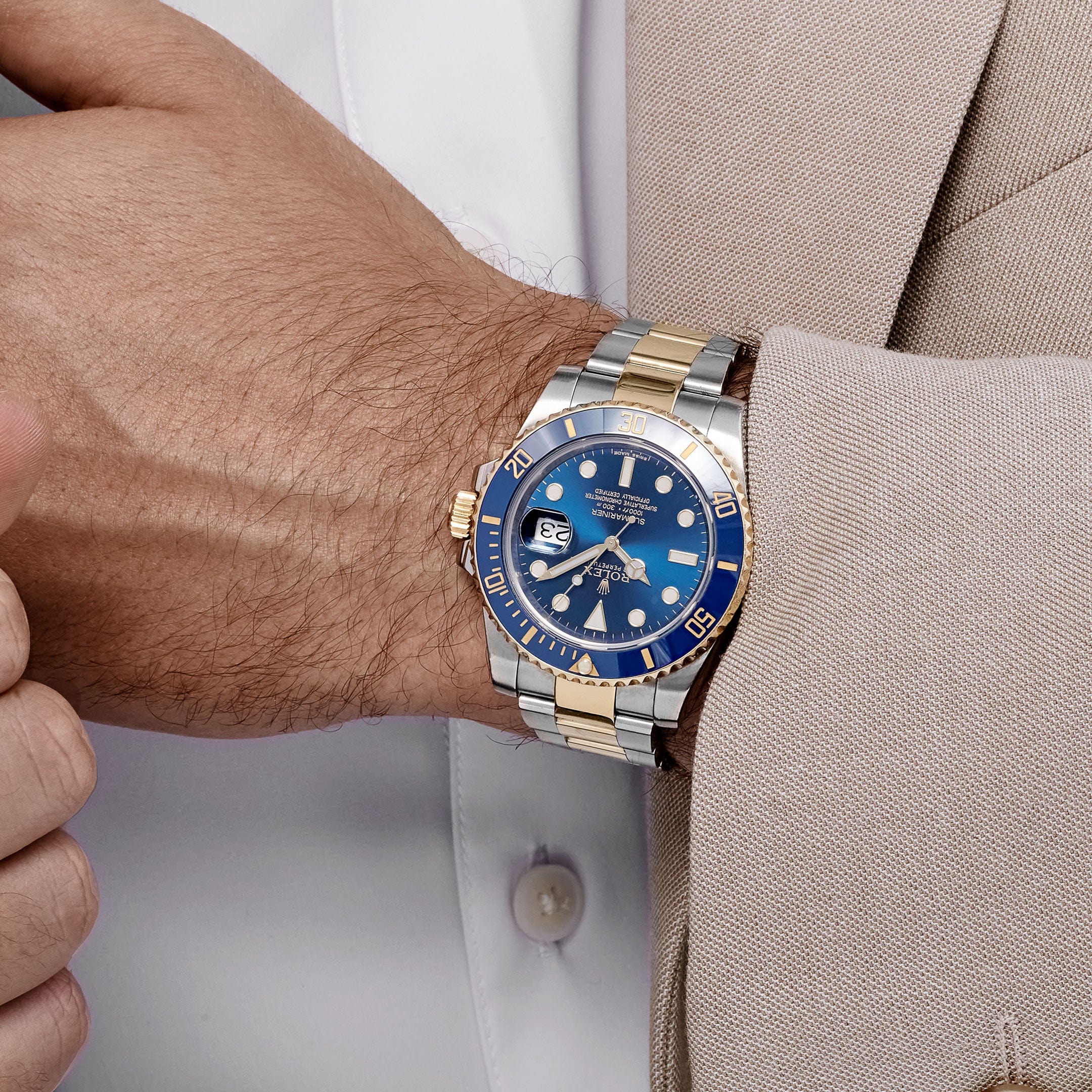 Rolex Submariner Date 116613LB Stainless Steel Yellow Gold Blue Dial (2015)