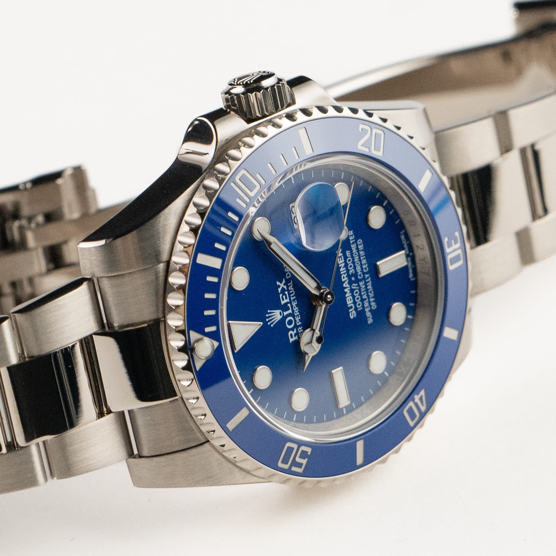 Rolex Submariner Date 116619LB 'Smurf' White Gold Blue Dial Blue Bezel