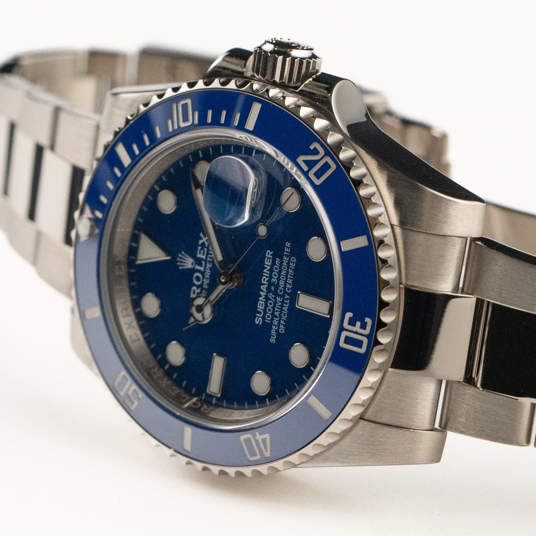 Rolex Submariner Date 116619LB 'Smurf' White Gold Blue Dial Blue Bezel