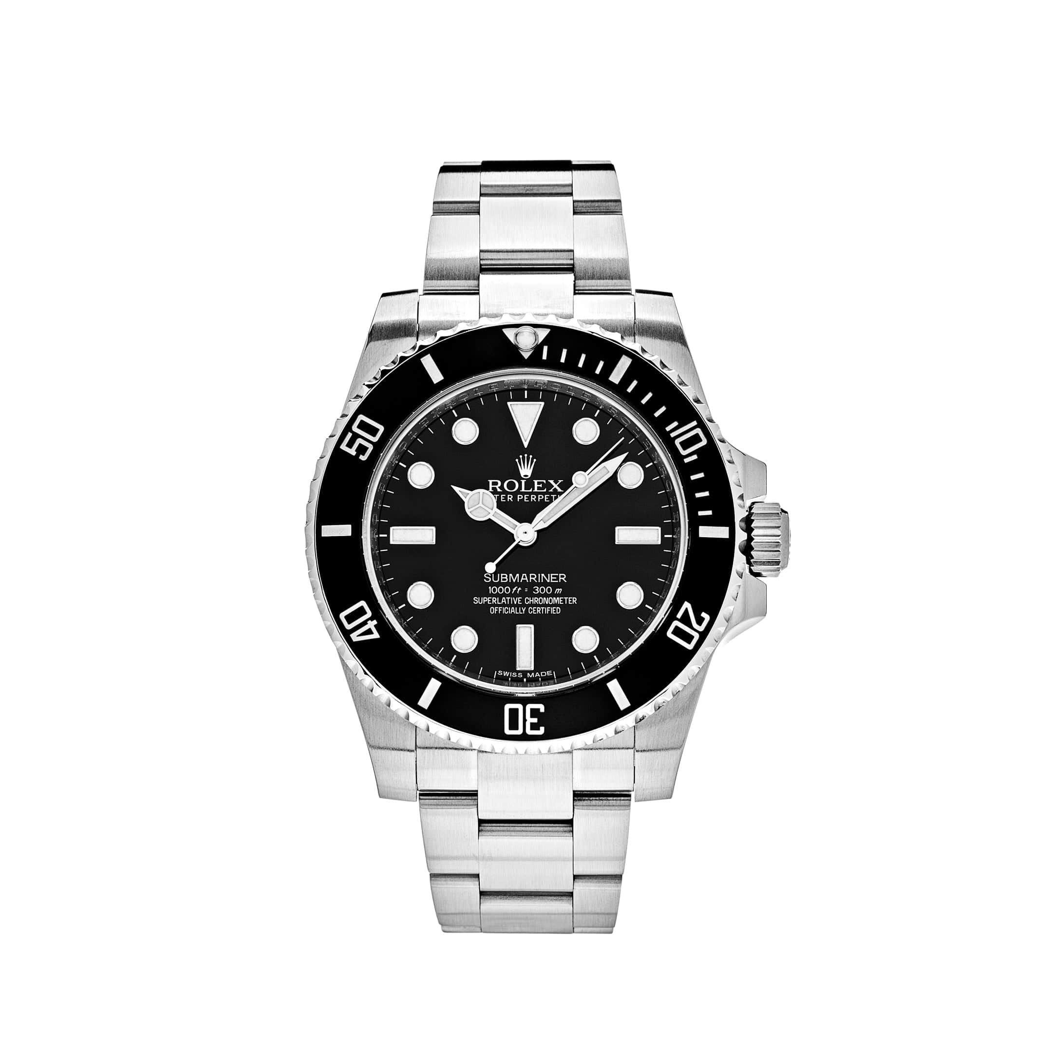Rolex Submariner No-Date 40 Stainless Steel Black Dial 114060 (Draft 2013) wrist aficionado