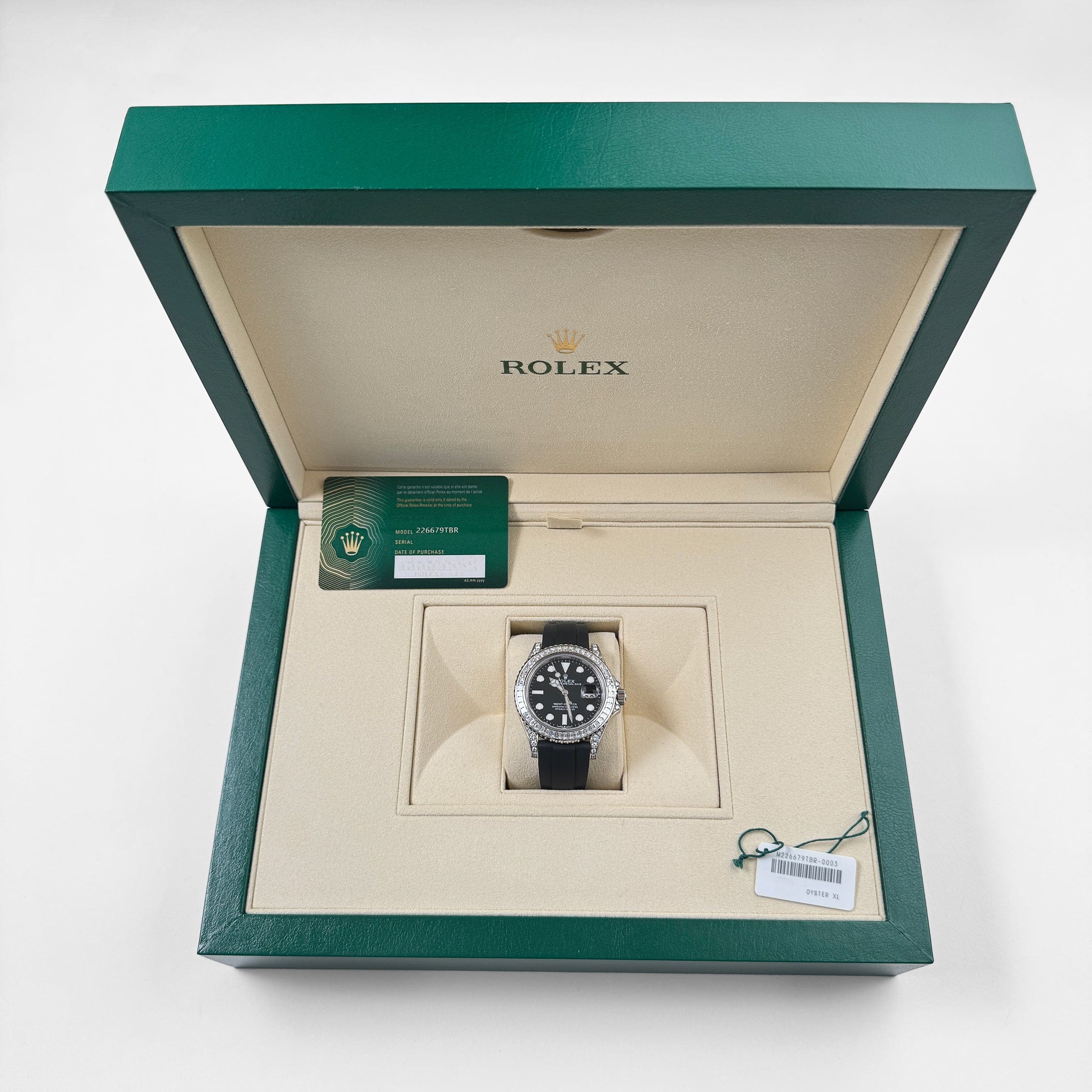 Rolex Yacht-Master 226679TBR White Gold Black Dial Diamond Bezel (2023)