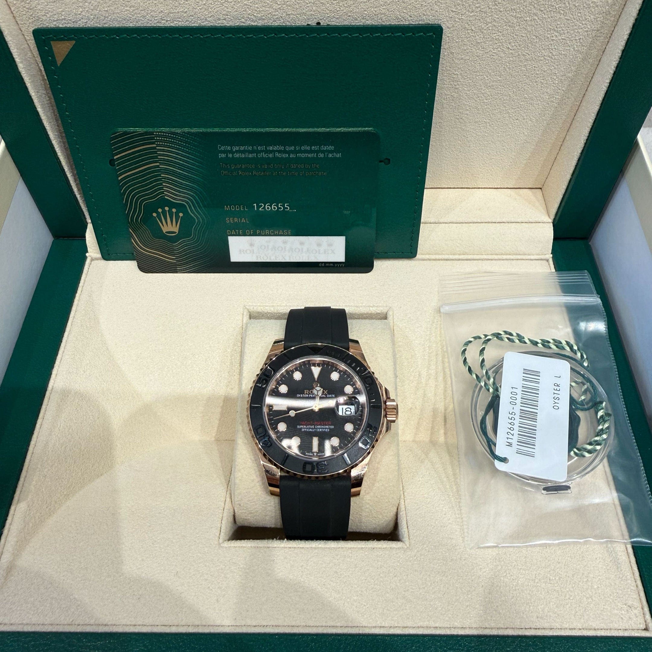 Rolex Yacht-Master 40 126655 Rose Gold Black Dial (2020)