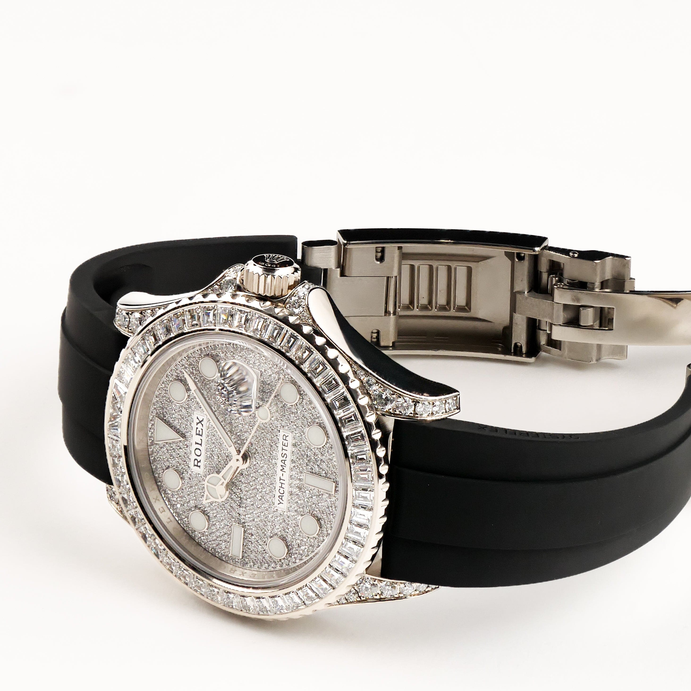 Rolex Yacht-Master 42 226679TBR White Gold Pave Diamond Dial Diamond Bezel (2021)