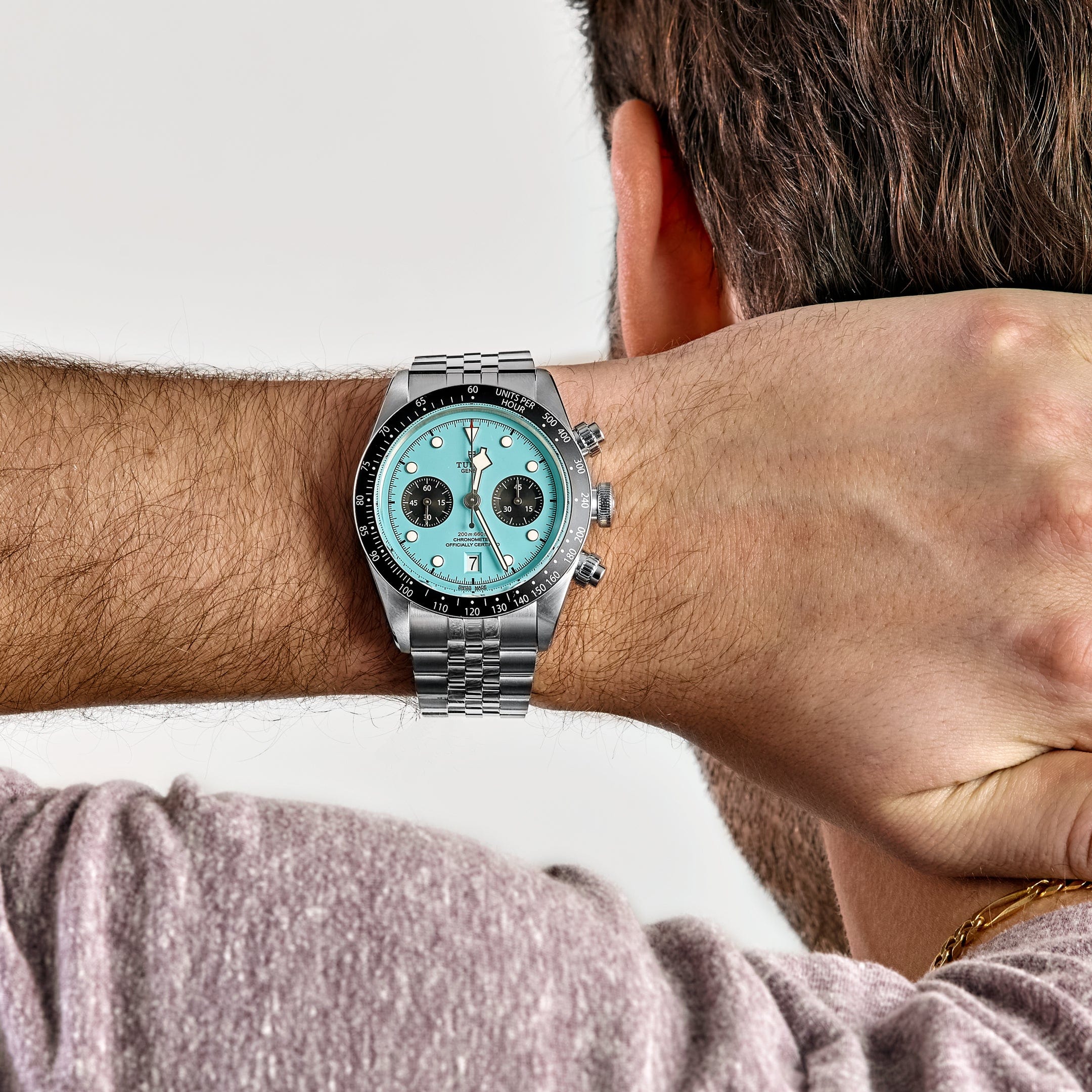 Tudor Black Bay Chrono 79360N-0024 Stainless Steel Turquoise Dial