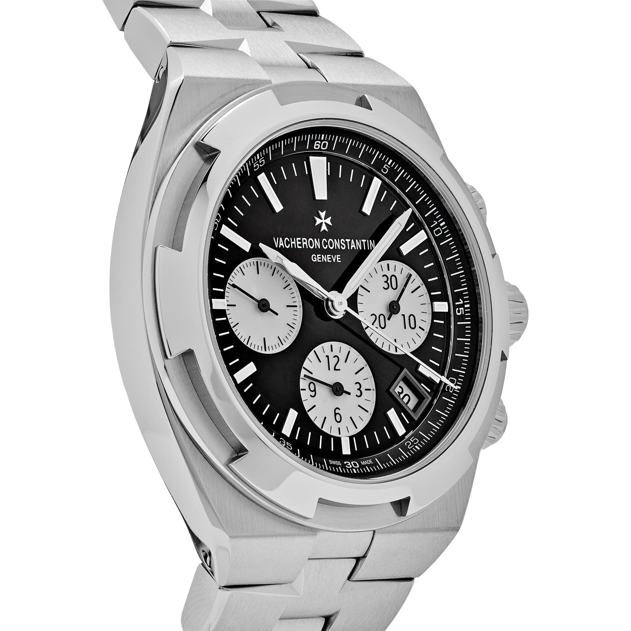 Vacheron Constantin Overseas Chronograph 5500V/110A-B481 Stainless Steel Black Dial