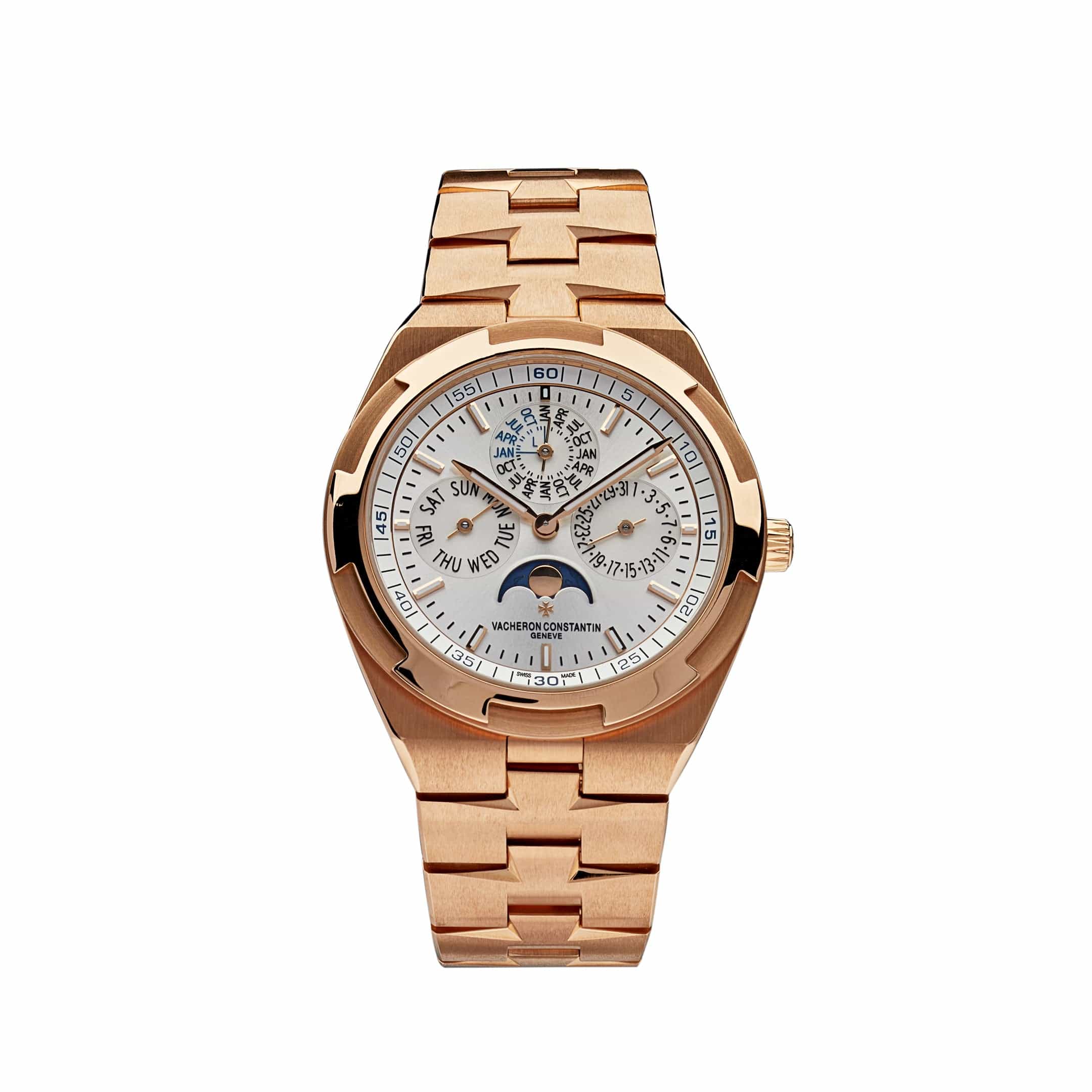 Vacheron Constantin Overseas Perpetual Calendar Ultra-thin Silver Dial Rose Gold 4300V/120R-B064 Wrist Aficionado