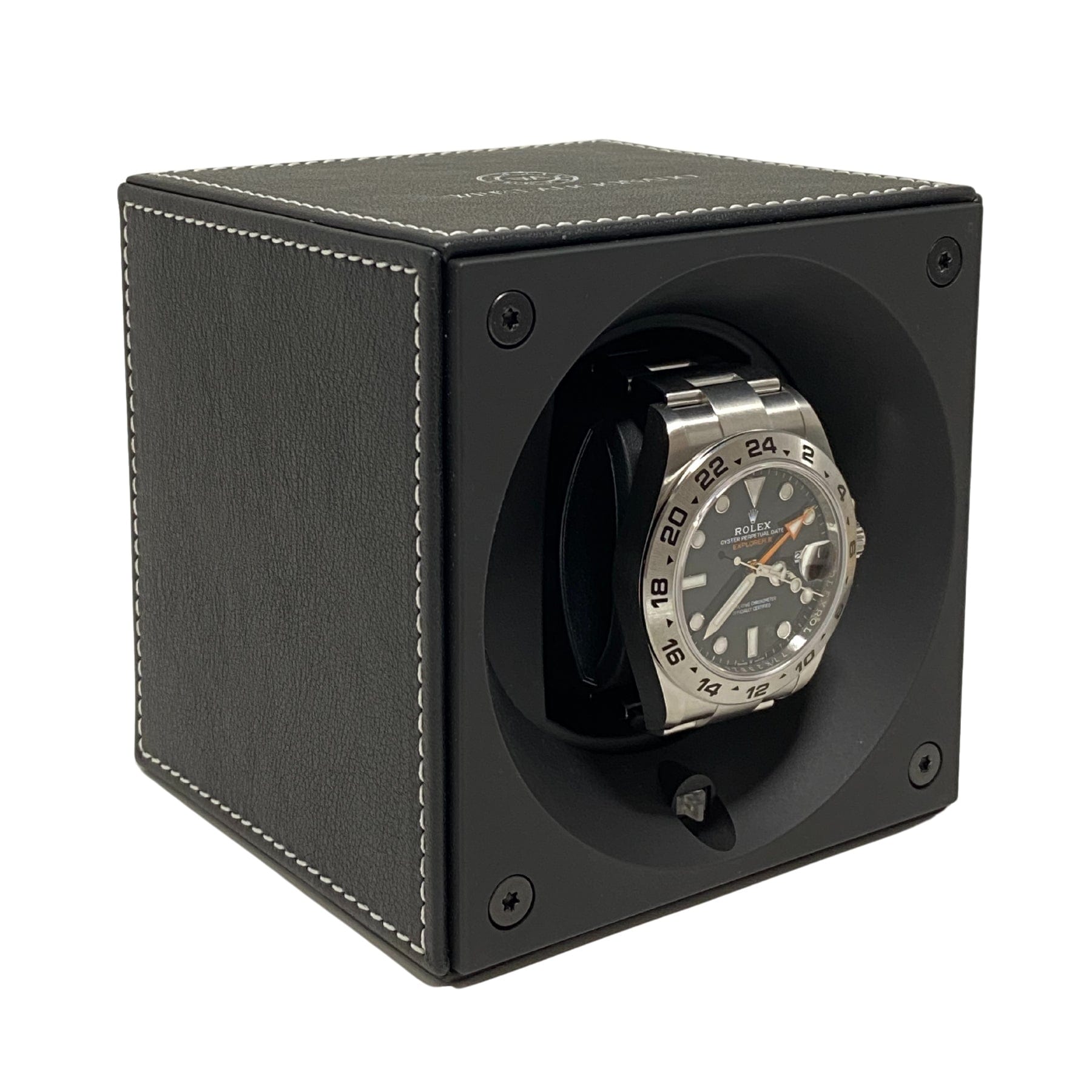 Watch Winder Wrist Aficionado Black Leather Single Watch Winder Wrist Aficionado
