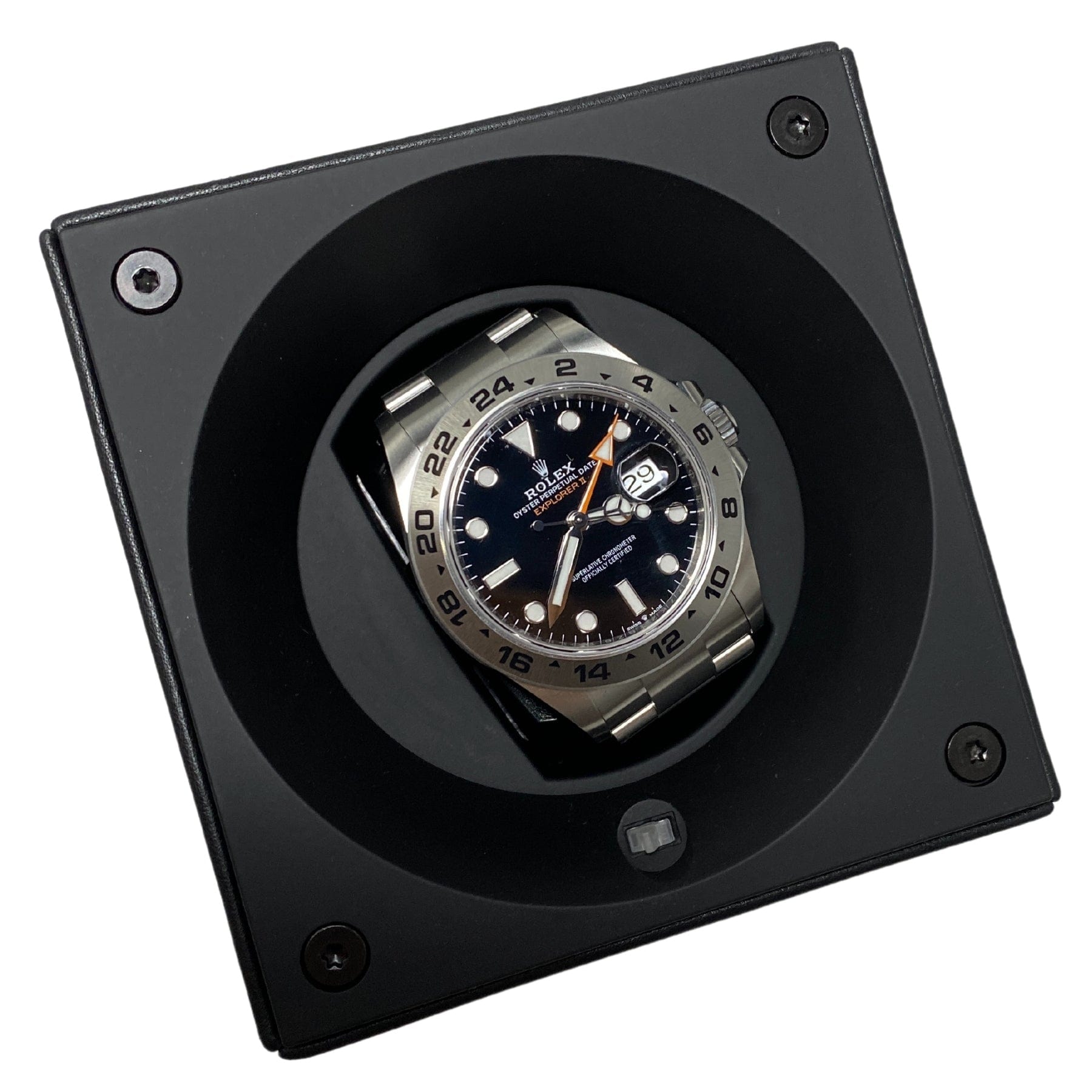 Watch Winder Wrist Aficionado Black Leather Single Watch Winder Wrist Aficionado