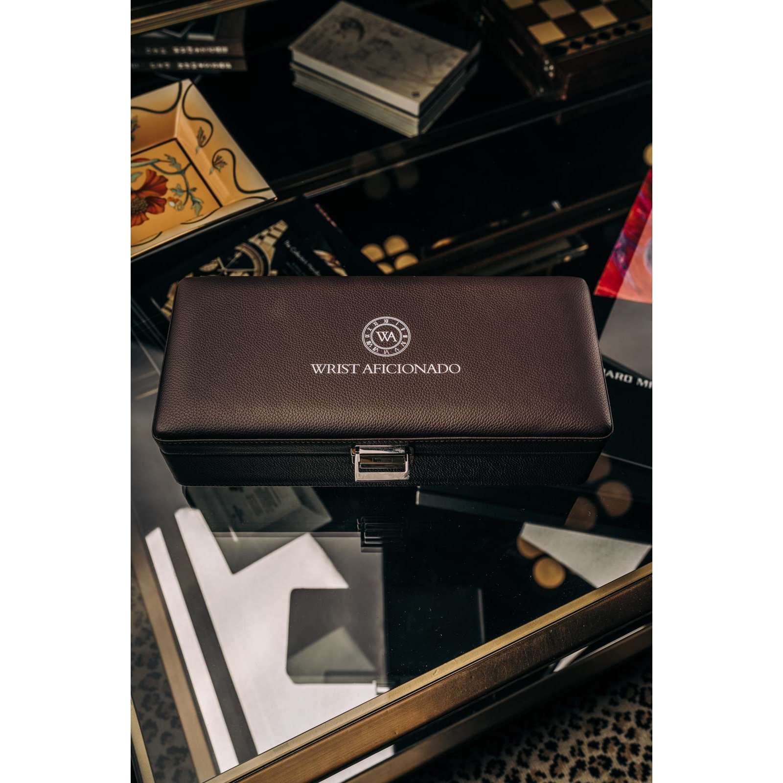 Wrist Aficionado Brown Watch Case Wrist Aficionado