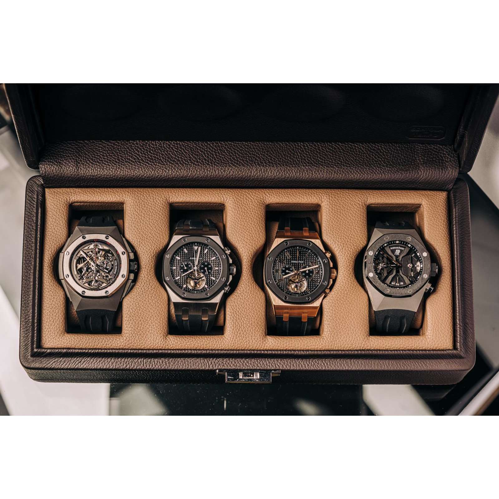 Wrist Aficionado Brown Watch Case Wrist Aficionado