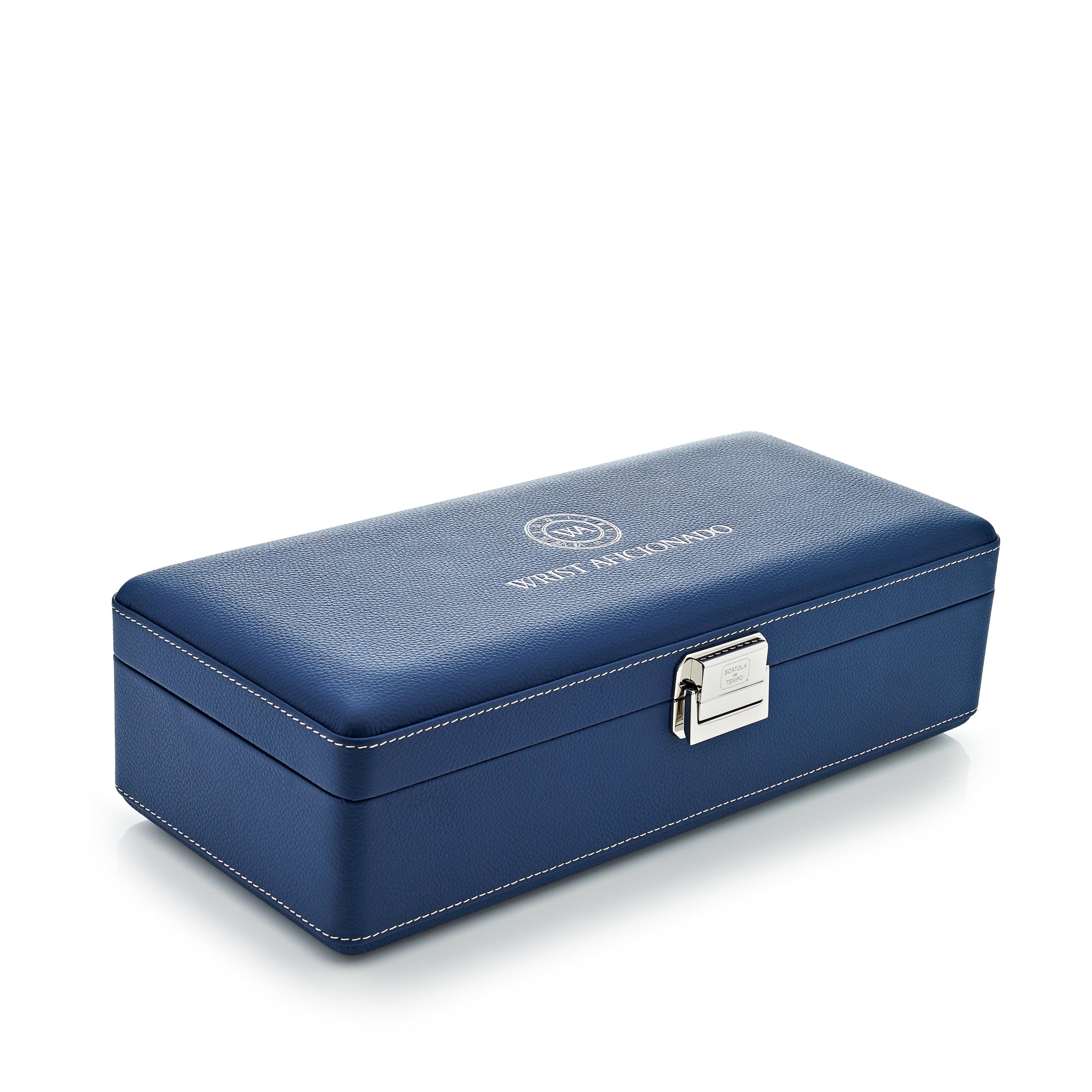 Watch cases Copy of Scatola Del Tempo Valigetta Full-Grain Leather 8-Piece Travel Watch Case Wrist Aficionado