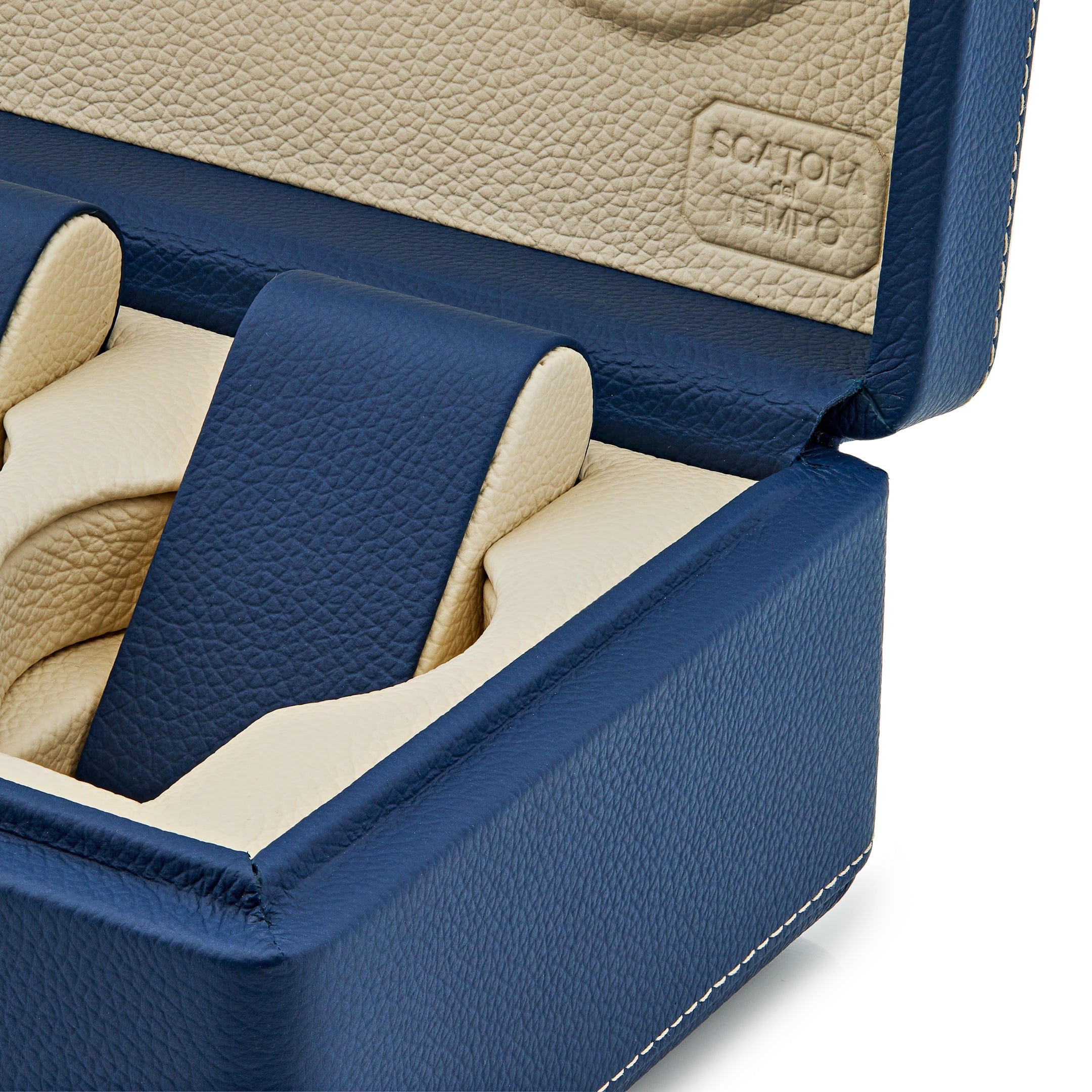 Watch cases Copy of Scatola Del Tempo Valigetta Full-Grain Leather 8-Piece Travel Watch Case Wrist Aficionado