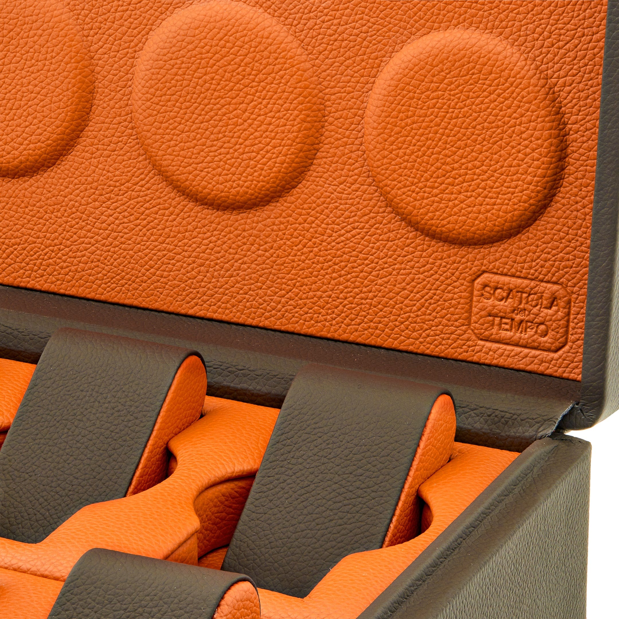 Watch cases Scatola Del Tempo Valigetta Full-Grain Leather 8-Piece Travel Watch Case Wrist Aficionado