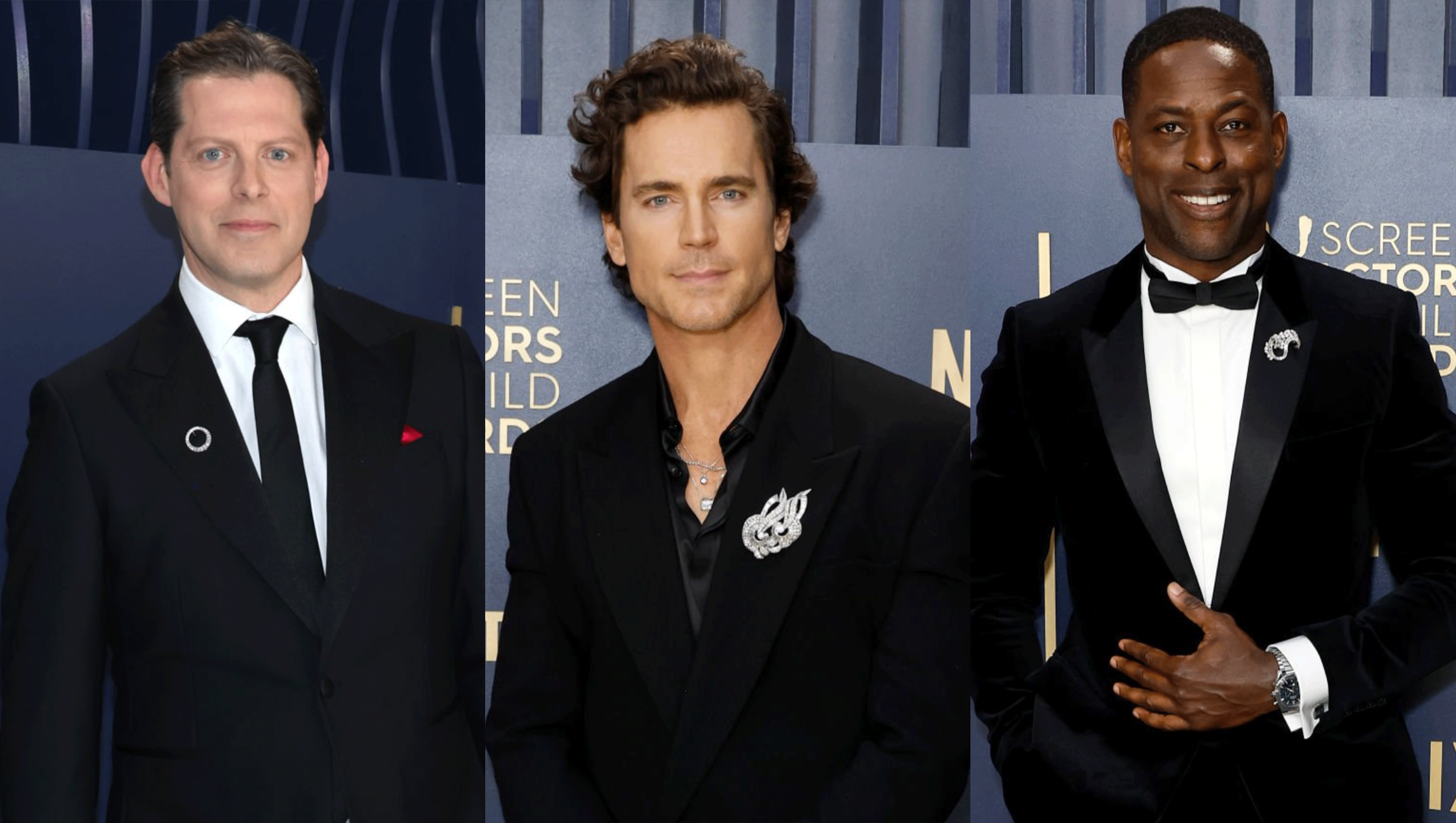 Men’s Brooches Take Center Stage at the SAG Awards