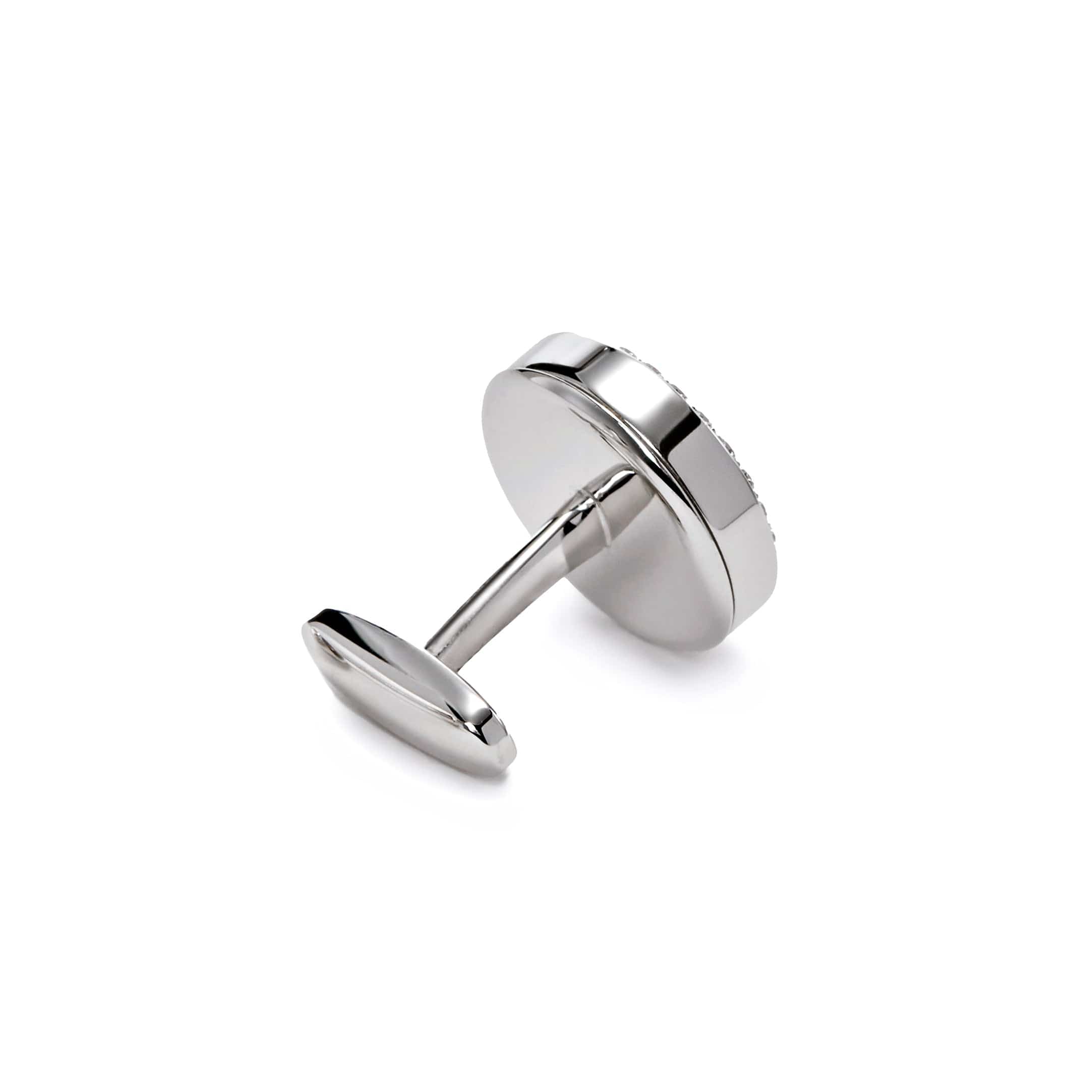 Cufflinks 18k White Gold Diamond Cufflinks Wrist Aficionado