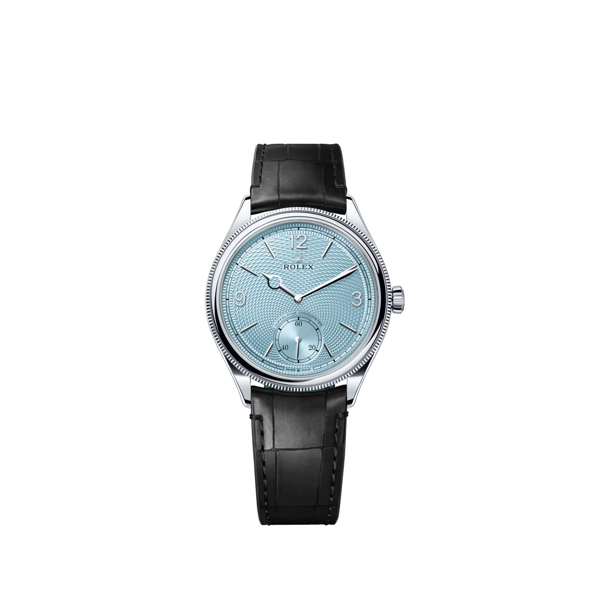 Rolex Perpetual 1908 52506 Platinum Ice Blue Dial Divided Bezel (2026)