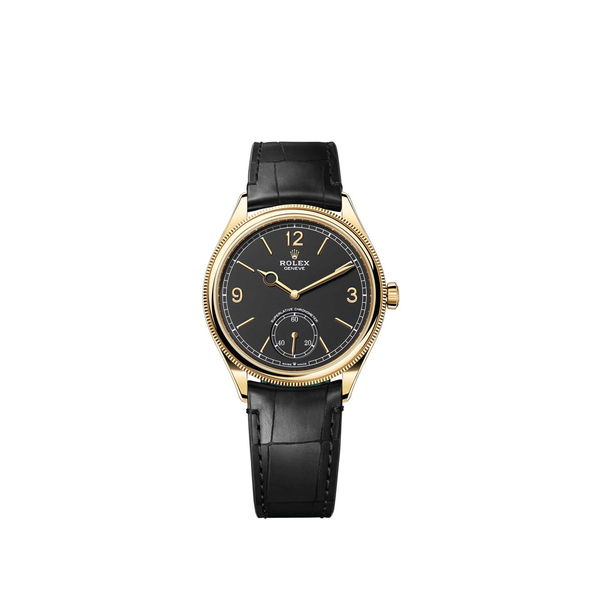 Rolex Perpetual 1908 52508 Yellow Gold Black Dial Divided Bezel (2026)