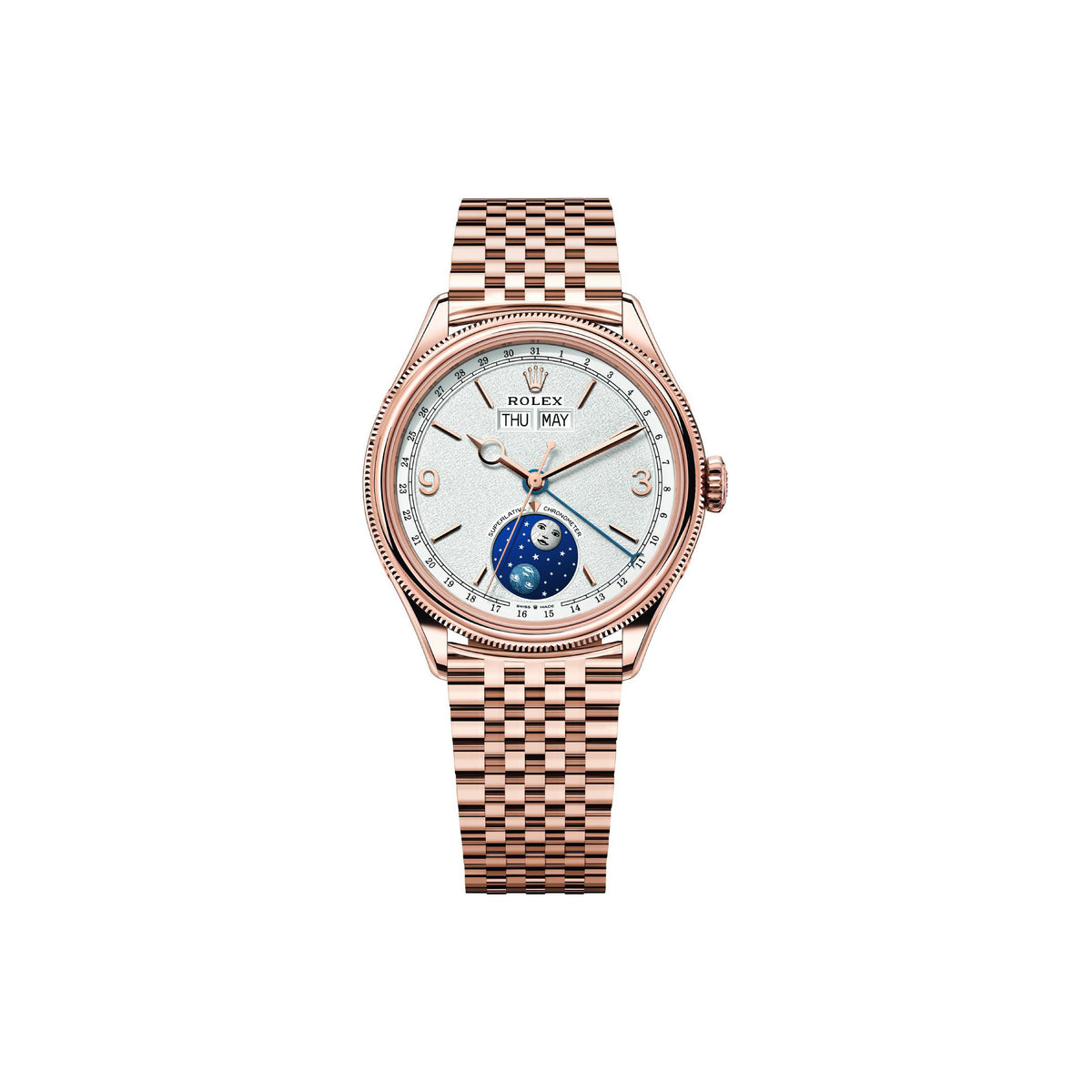 Rolex Perpetual Padellone 53505 Rose Gold White Dial Divided Bezel (2026)