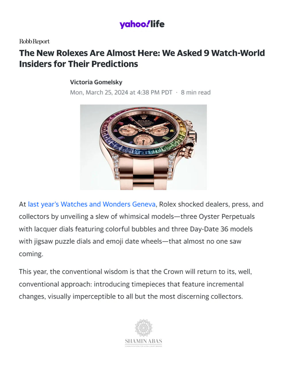 The New Rolexes Are Almost Here: We Asked 9 Watch-World Insiders for Their Predictions