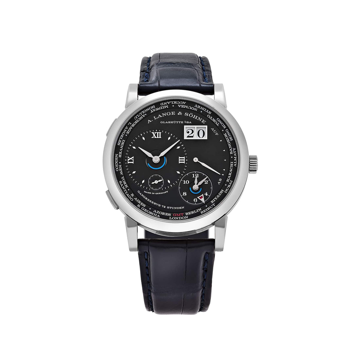 A. Lange & Söhne 136.029 Lange 1 Time Zone White Gold Black Dial (2021)