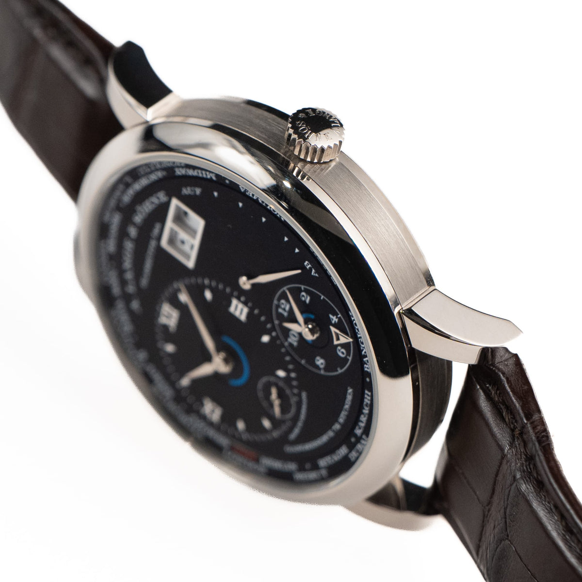 A. Lange & Söhne 136.029 Lange 1 Time Zone White Gold Black Dial (2022)