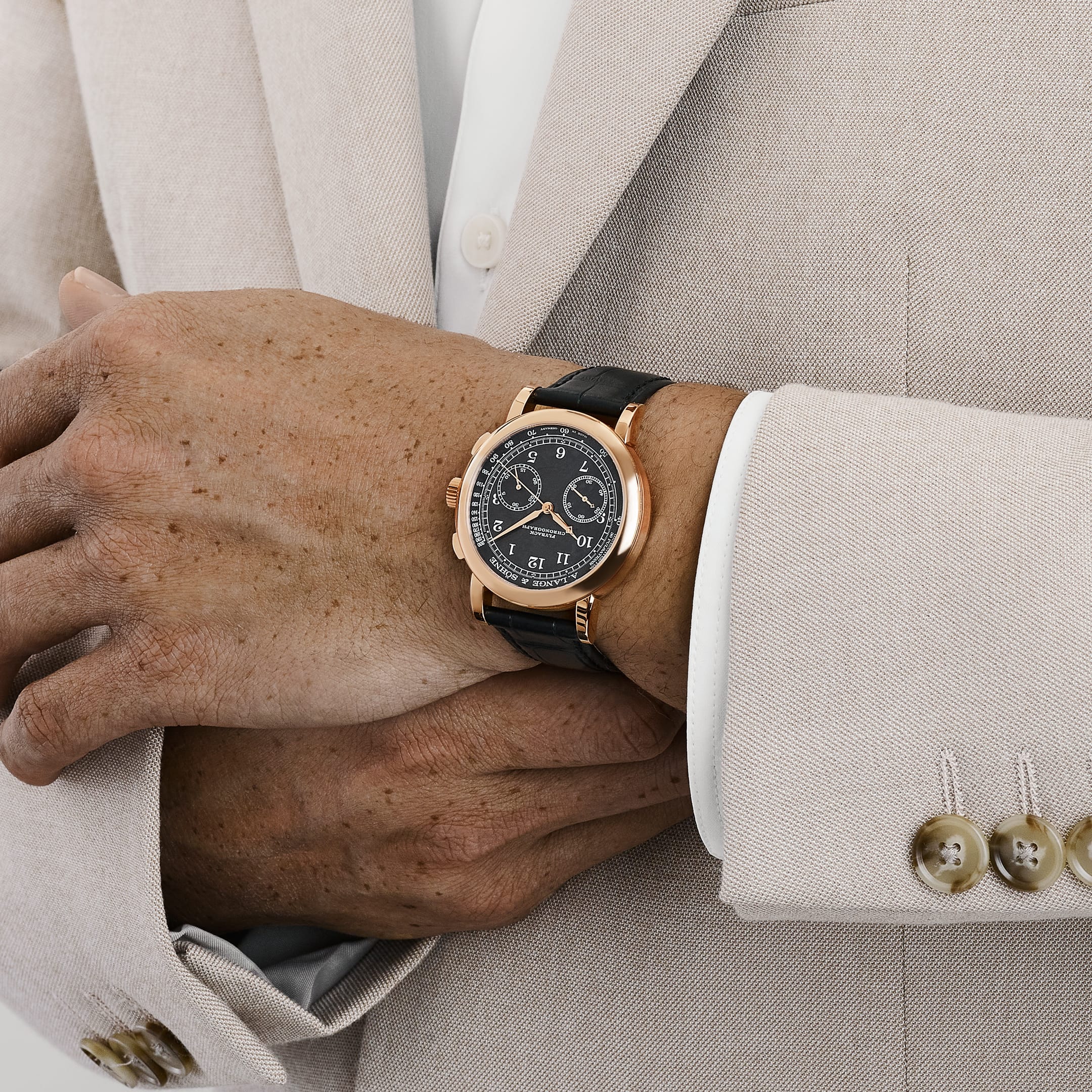 A. Lange & Söhne 1815 Chronograph 414.031 Rose Gold Black Dial (2026)
