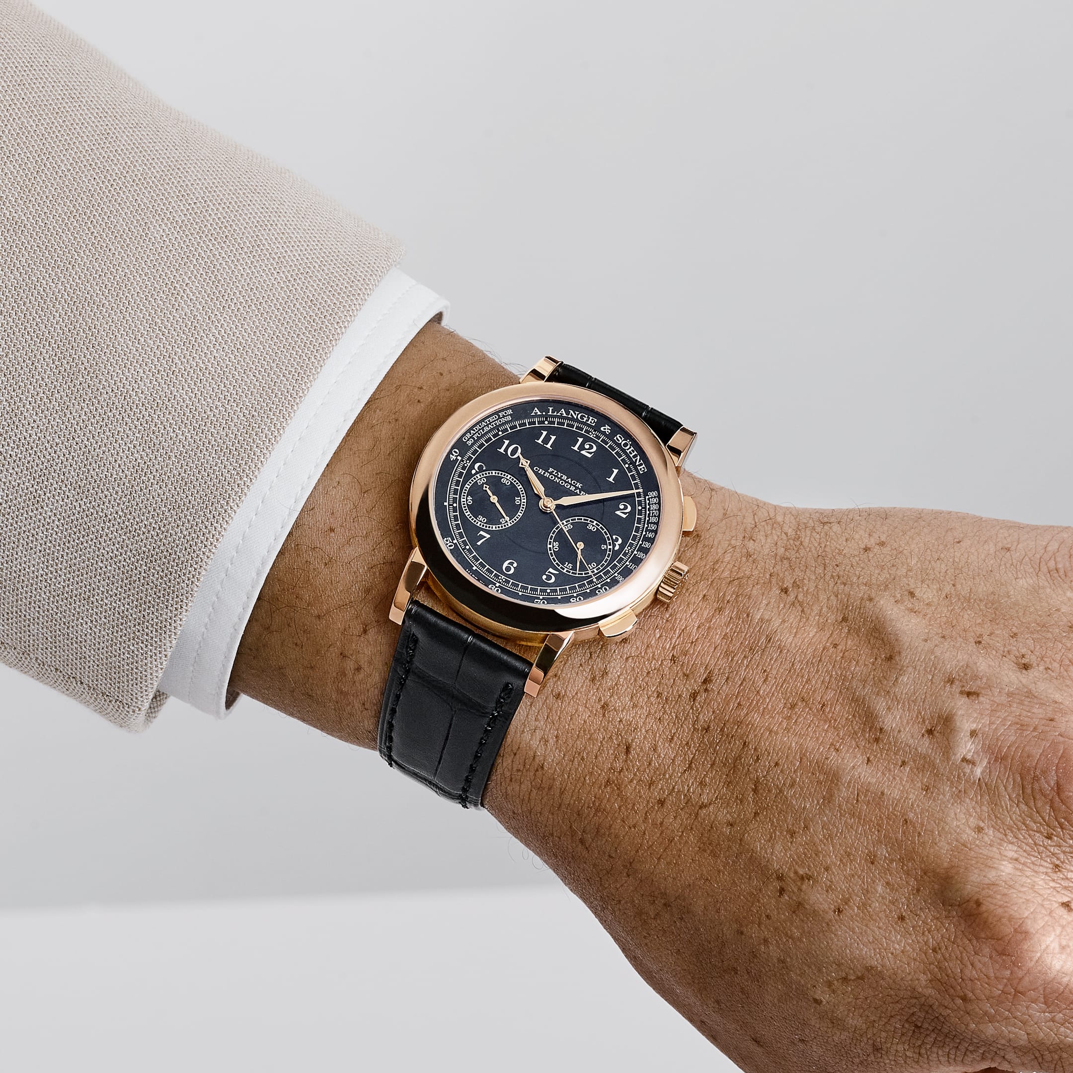 A. Lange & Söhne 1815 Chronograph 414.031 Rose Gold Black Dial (2026)