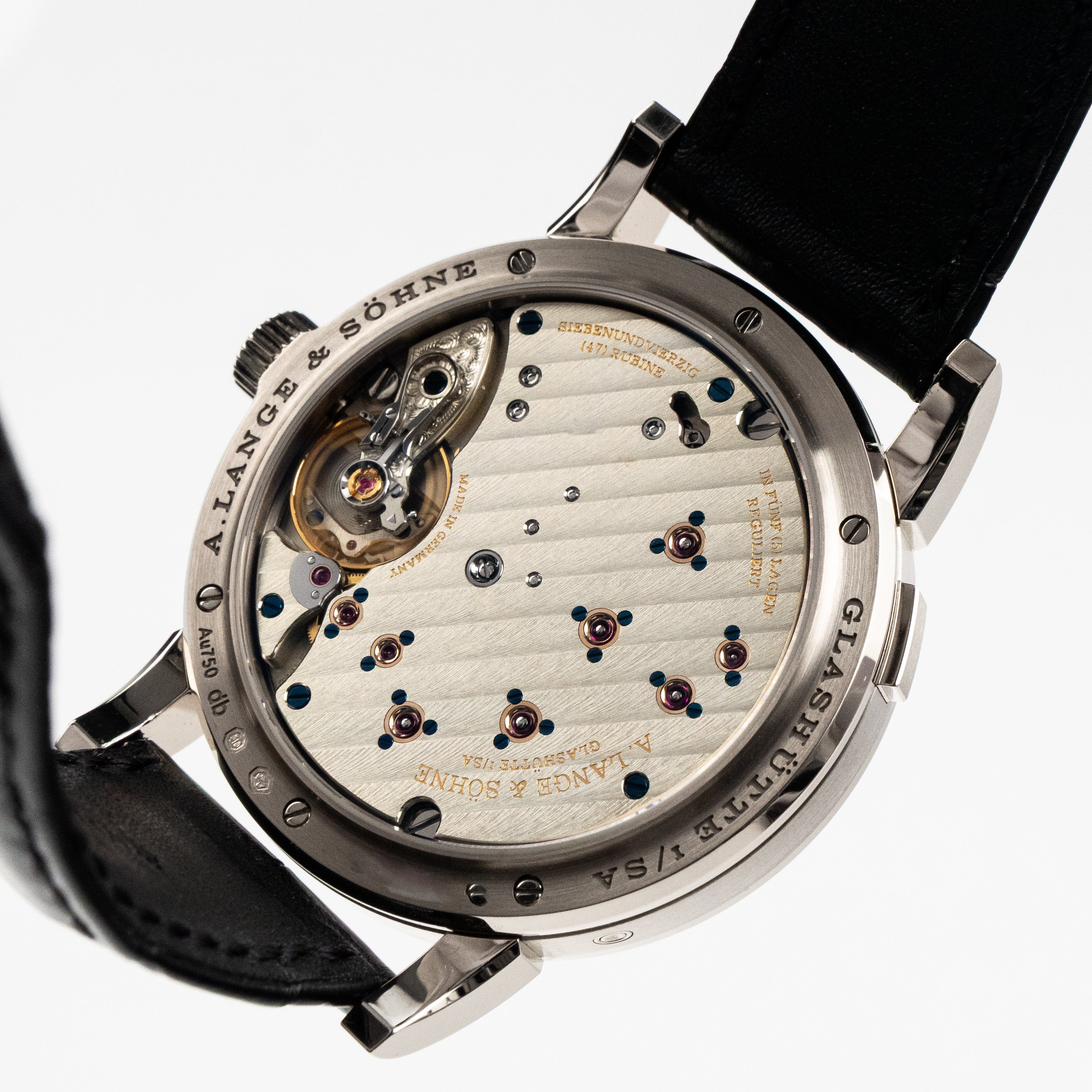 A. Lange & Söhne 192.029 Lange 1 Moon Phase White Gold Black Dial (2023)