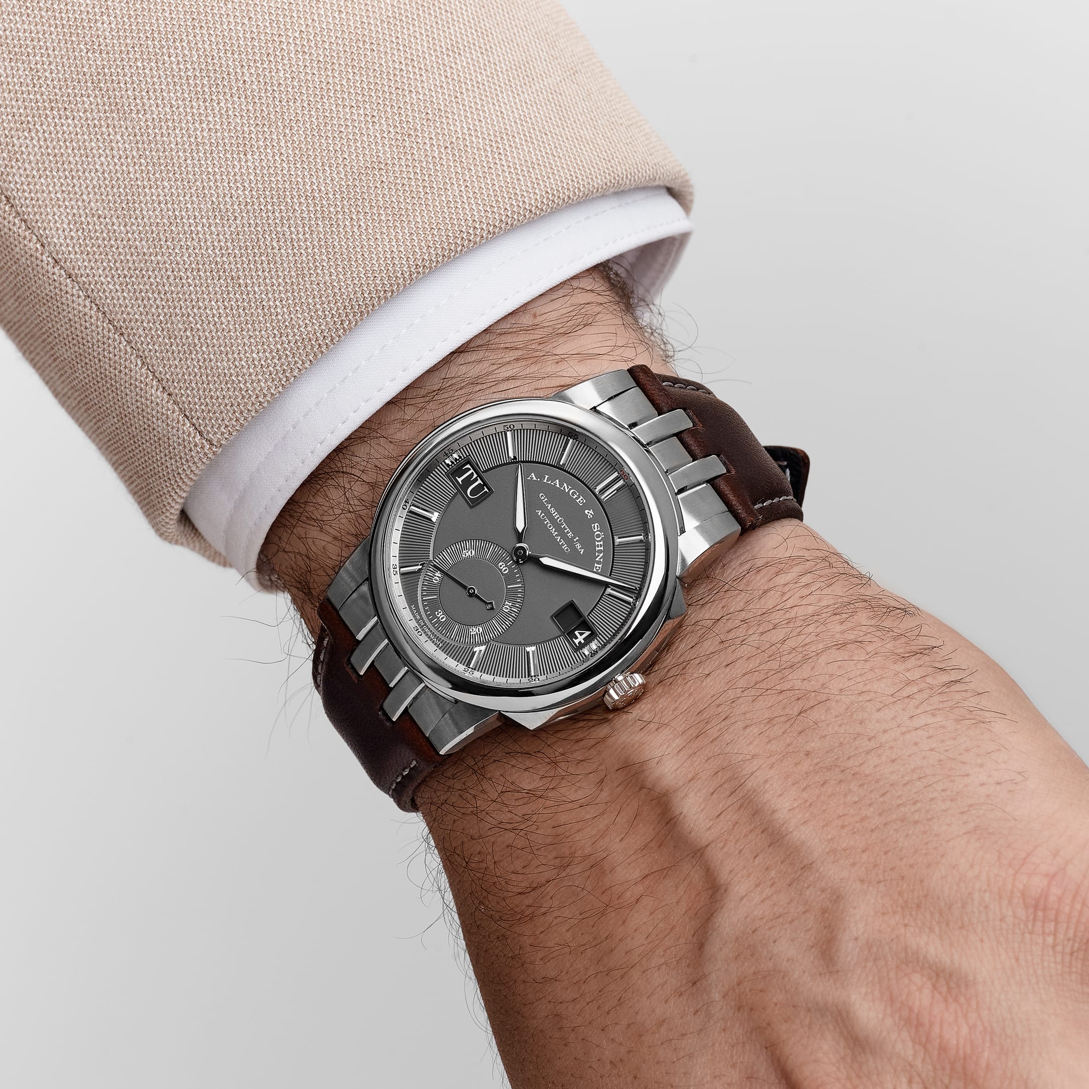 A. Lange & Söhne Odysseus 363.068 White Gold Grey Dial – Wrist