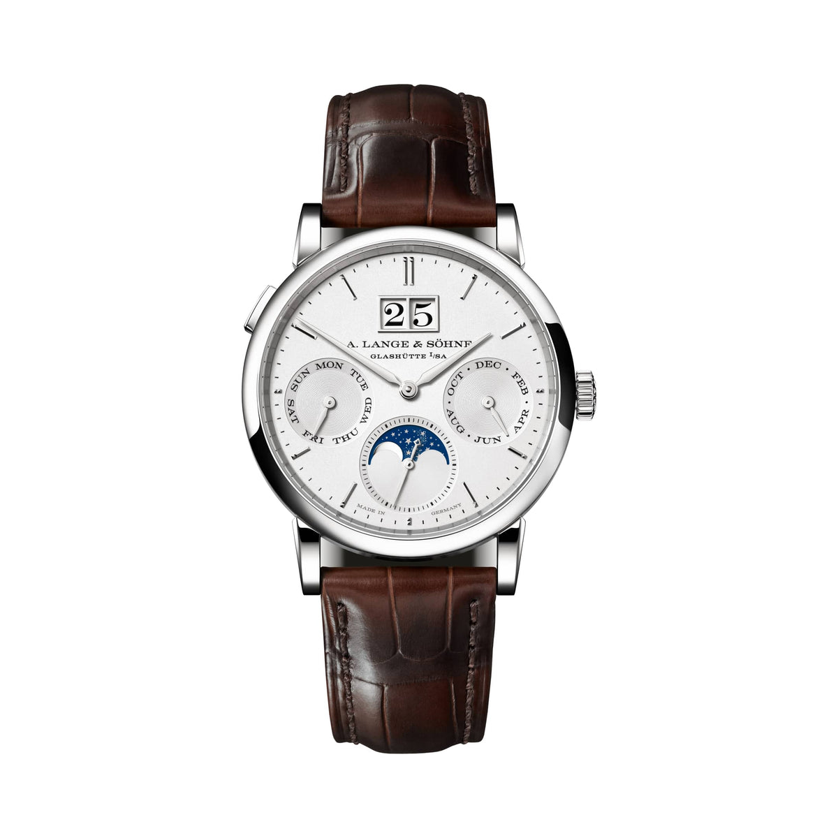 A. Lange & Söhne Saxonia Annual Calendar 36mm 331.026E White Gold Silver Dial (2026)