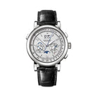 A. Lange & Söhne Saxonia Datograph Perpetual 410.025E Platinum Rhodium Dial Chronograph Moon Phase