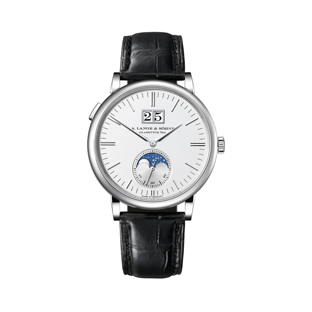 A. Lange & Söhne Saxonia Moon Phase 384.026 White Gold Silver Dial (2026)