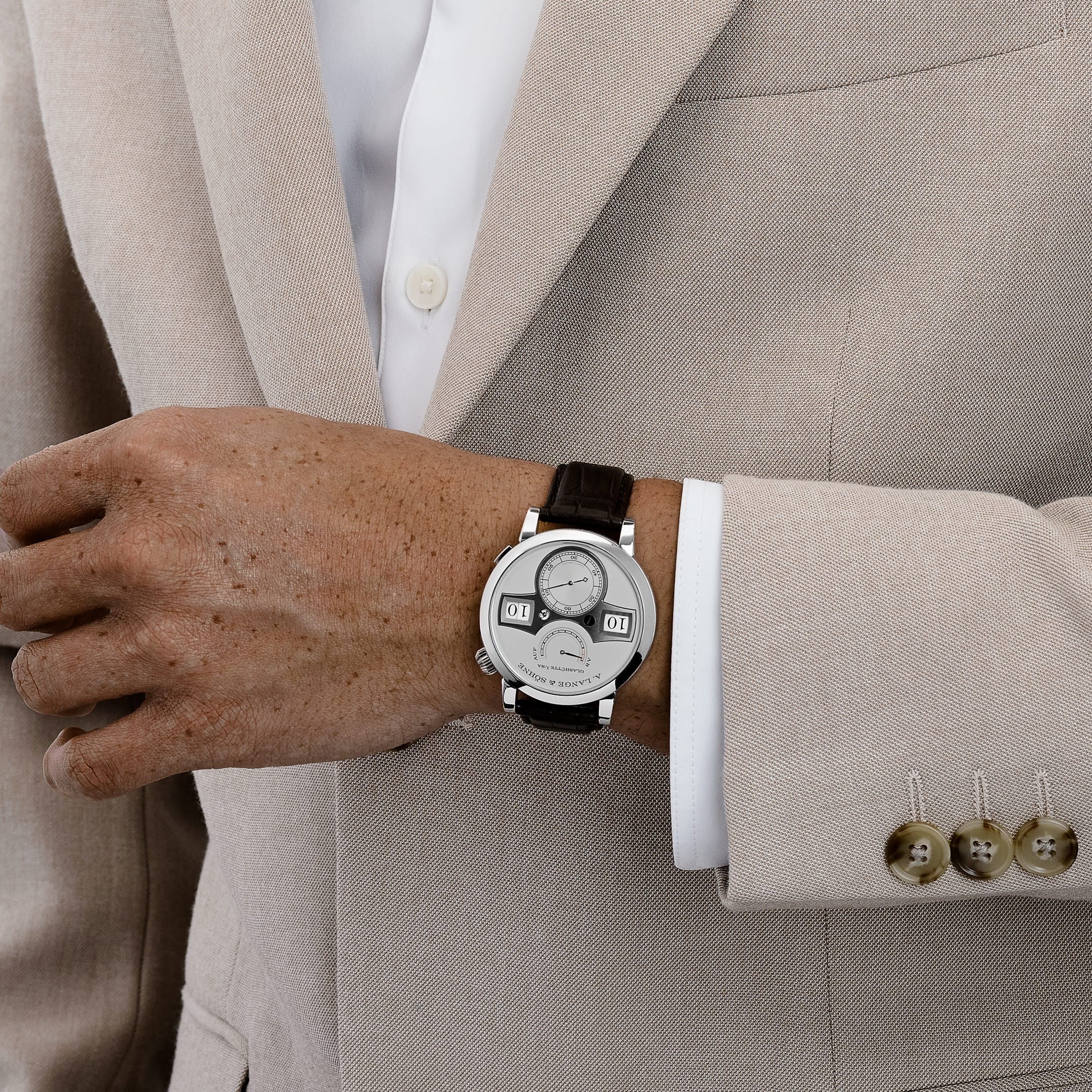 マキ② A. Lange & Söhne Zeitwerk 142.025 Platinum Rhodium Dial (2025