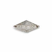 Thumbnail for Antique Diamond Shape White Diamond Brooch