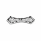 Antique White and Black Diamonds Brooch