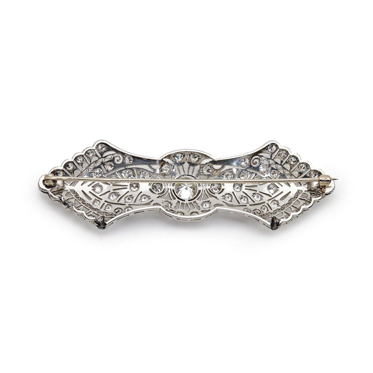 Antique White Diamond Brooch